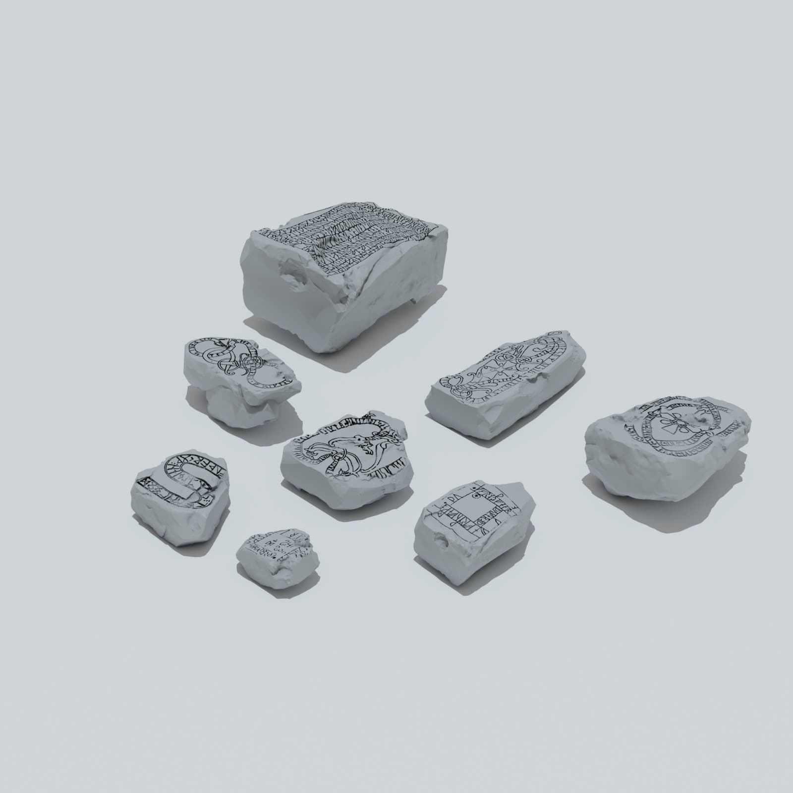 Rocks Basing Bits - Unpainted Resin thumbnail