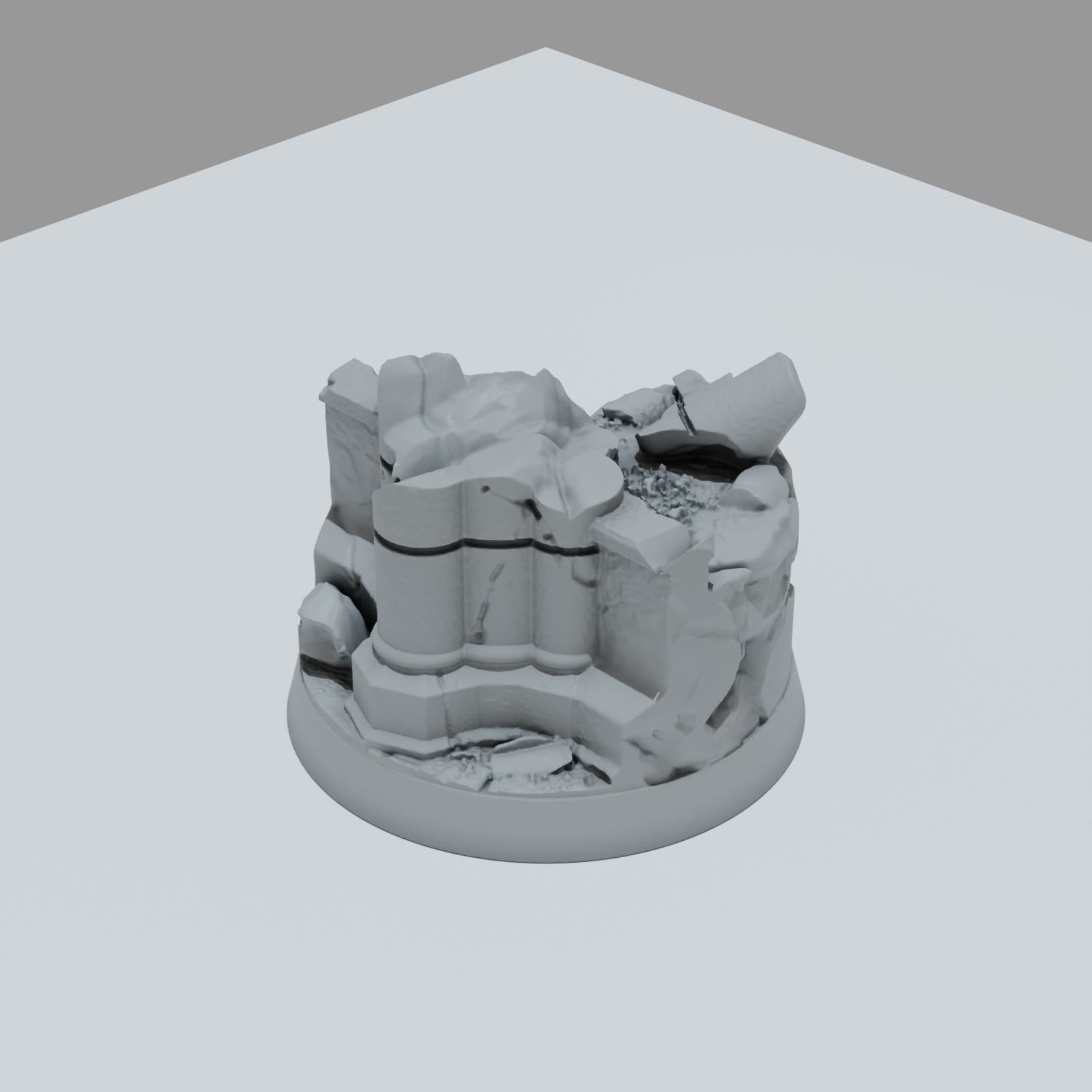 Ruined Empire City Hero Bases - Unpainted Resin thumbnail