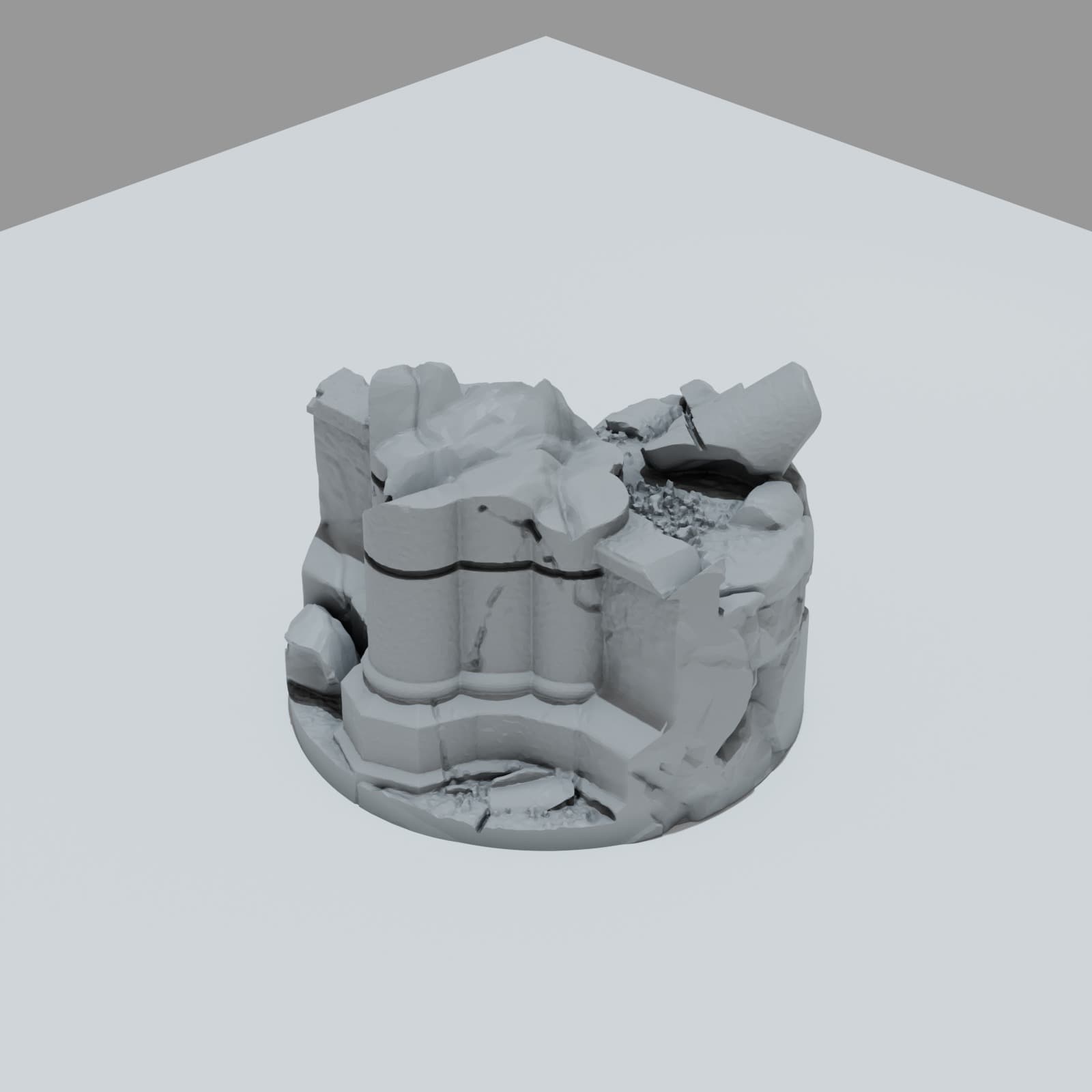 Ruined Empire City Hero Bases - Unpainted Resin thumbnail