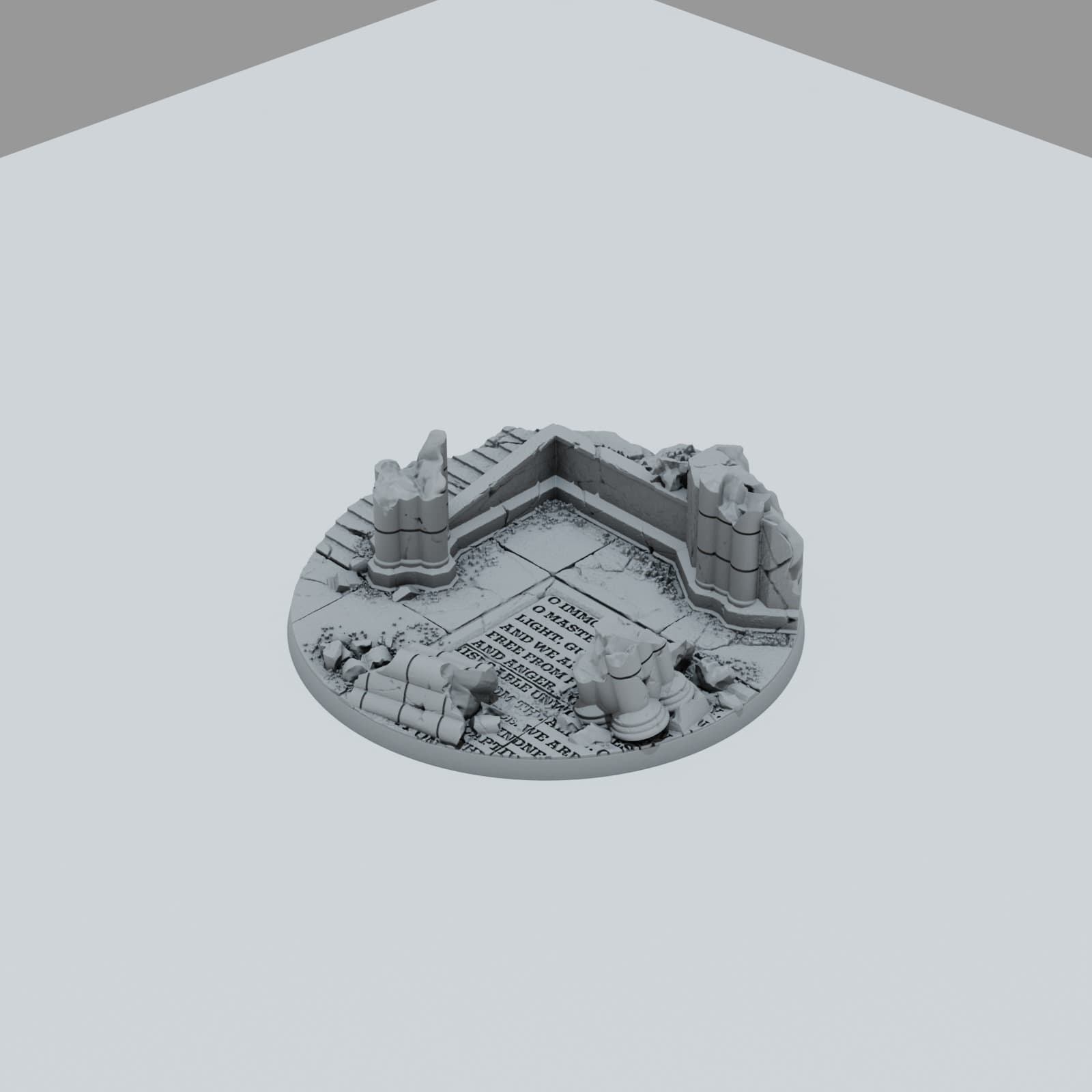 Ruined Empire City Texture Bases - Unpainted Resin thumbnail