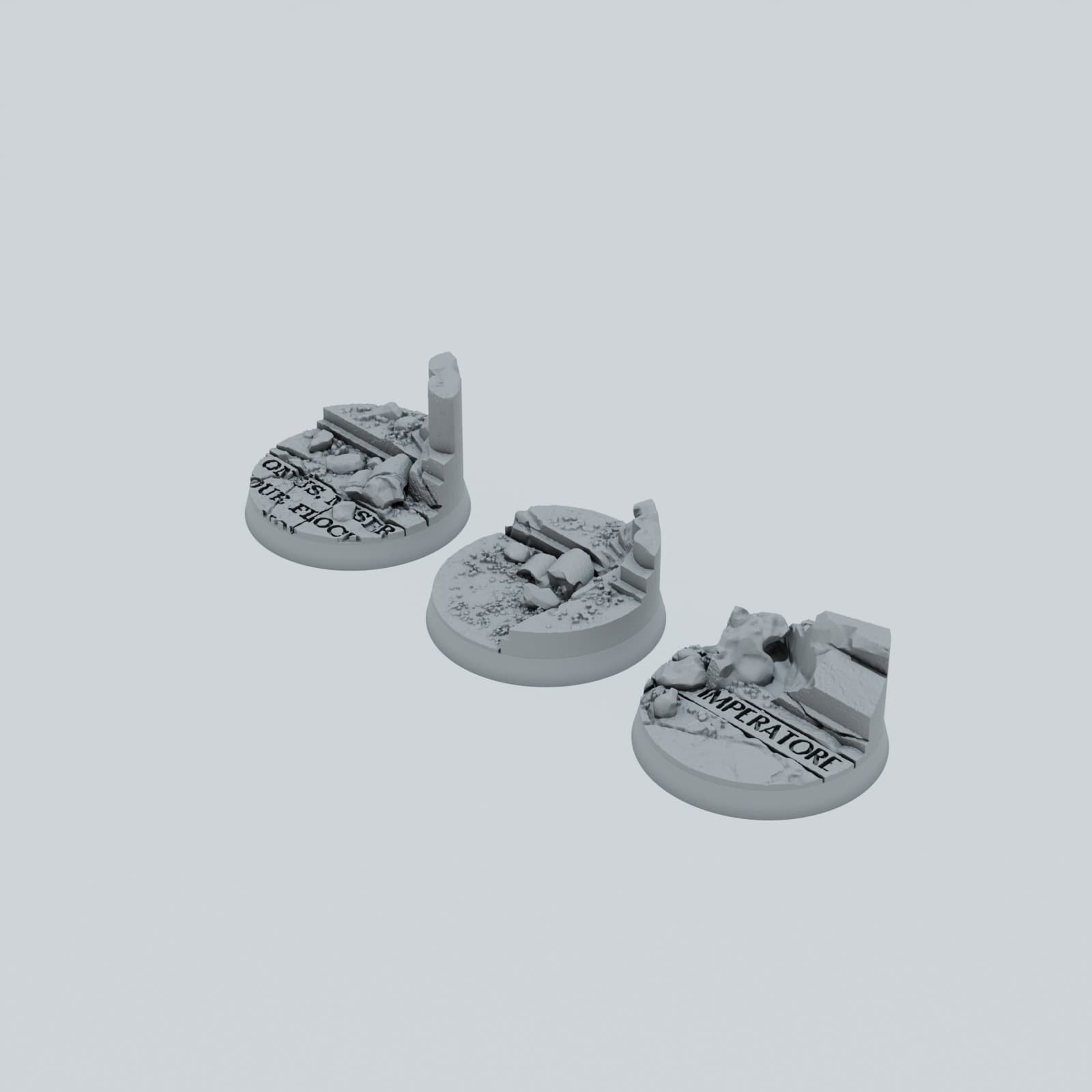 Ruined Empire City Texture Bases - Unpainted Resin thumbnail