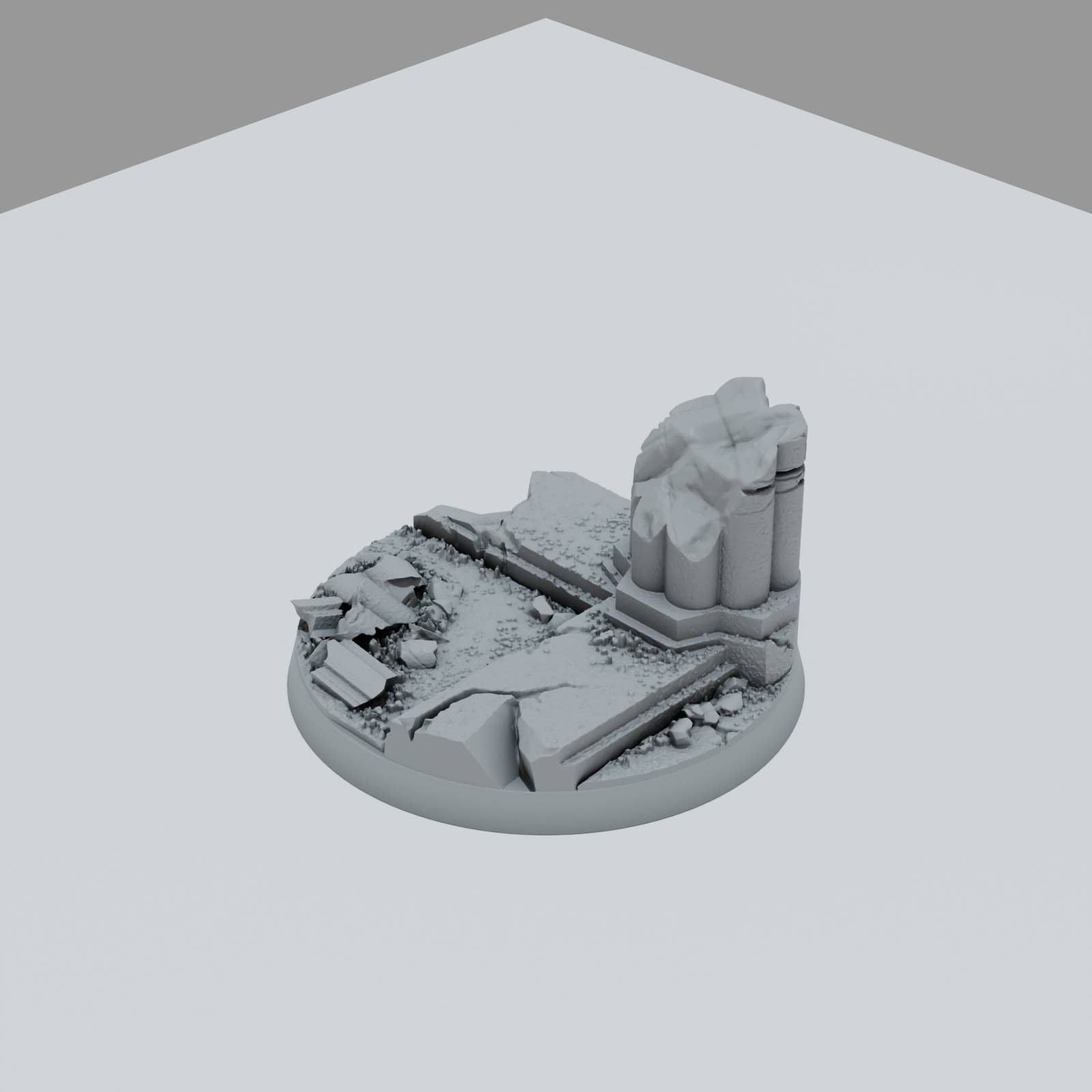 Ruined Empire City Texture Bases - Unpainted Resin thumbnail