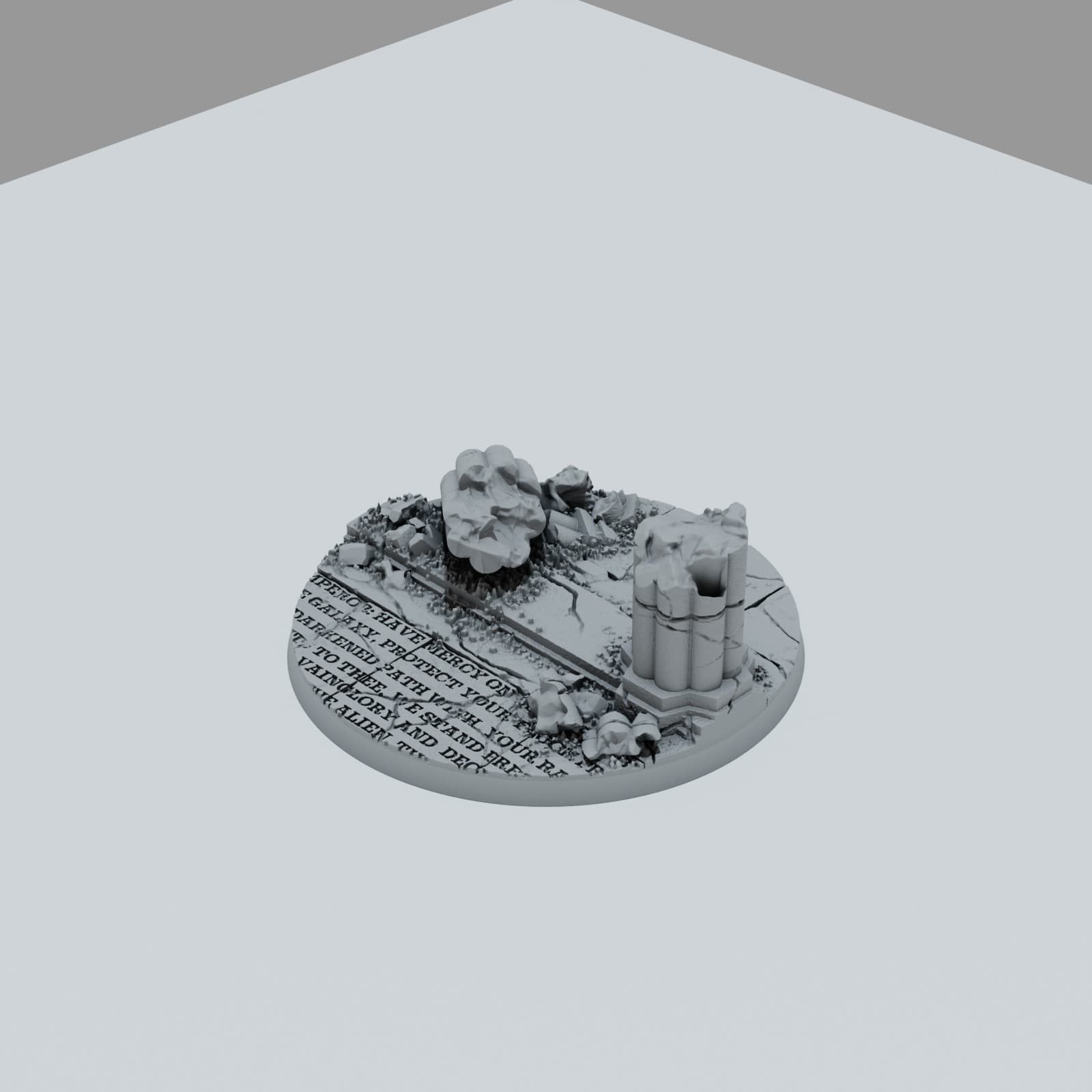 Ruined Empire City Texture Bases - Unpainted Resin thumbnail