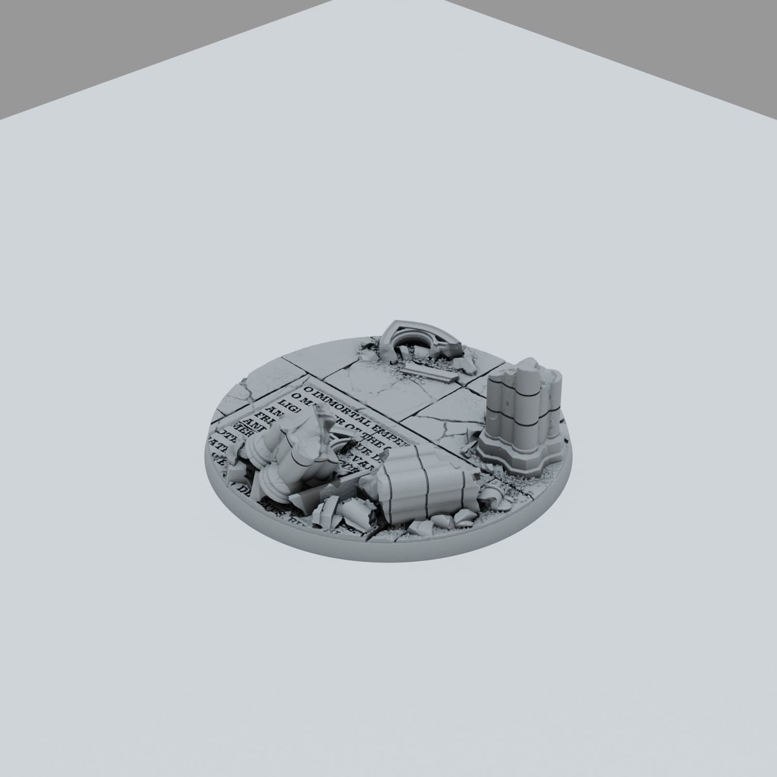 Ruined Empire City Texture Bases - Unpainted Resin thumbnail