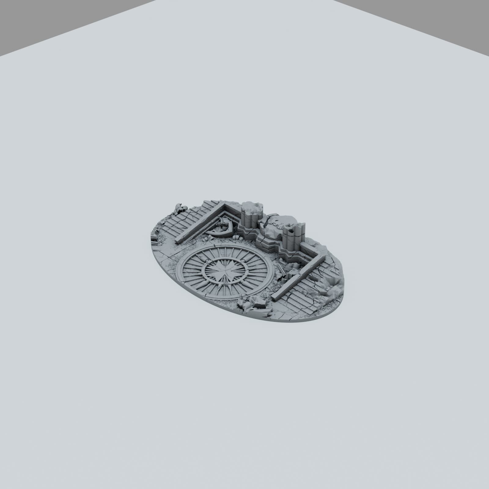 Ruined Empire City Toppers - Unpainted Resin thumbnail