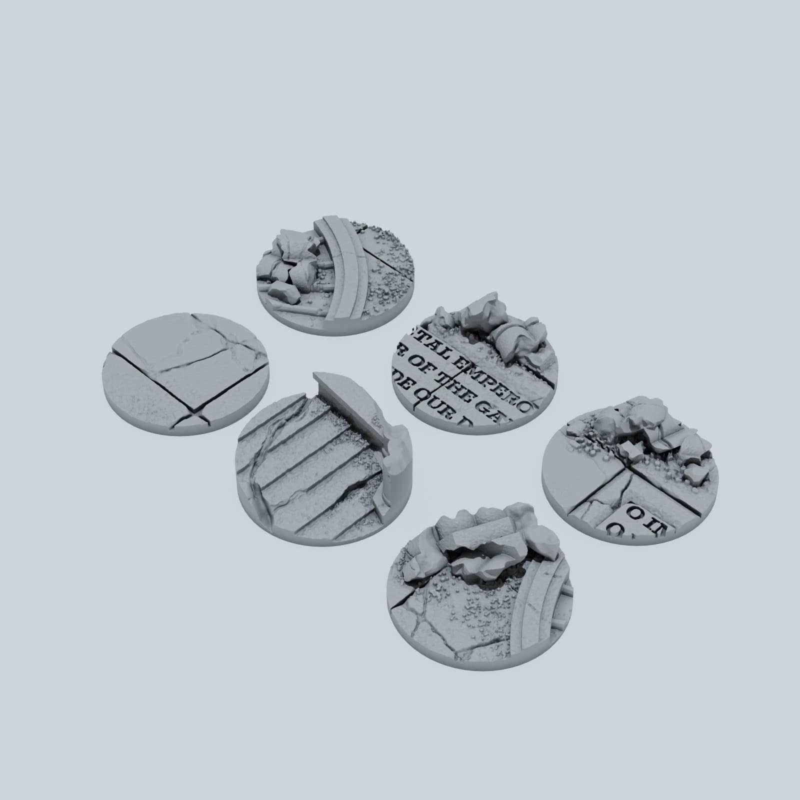 Ruined Empire City Toppers - Unpainted Resin thumbnail
