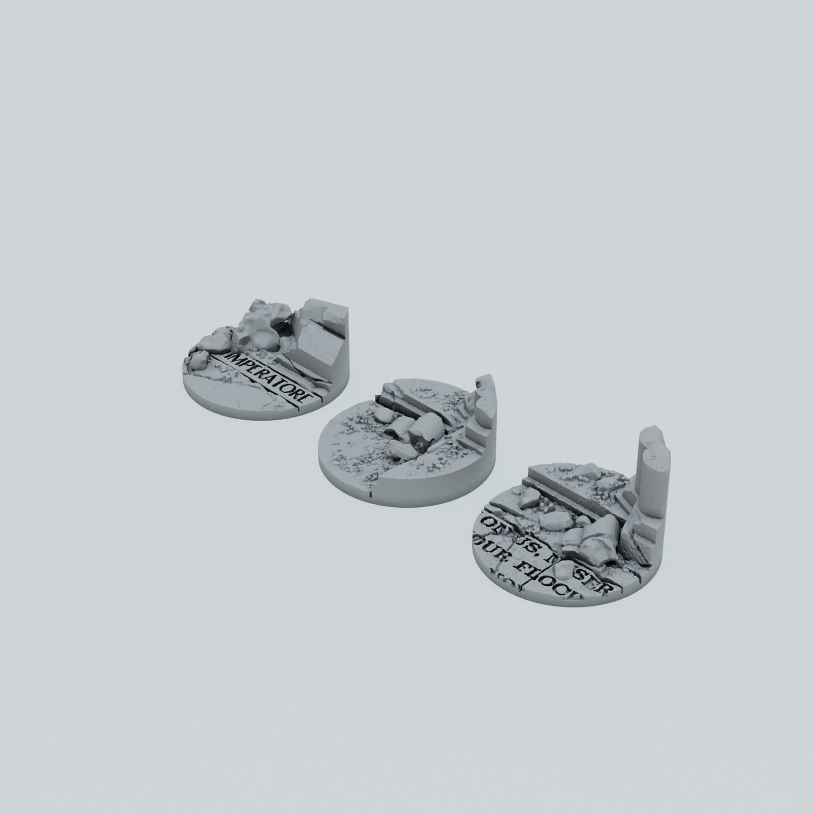 Ruined Empire City Toppers - Unpainted Resin thumbnail