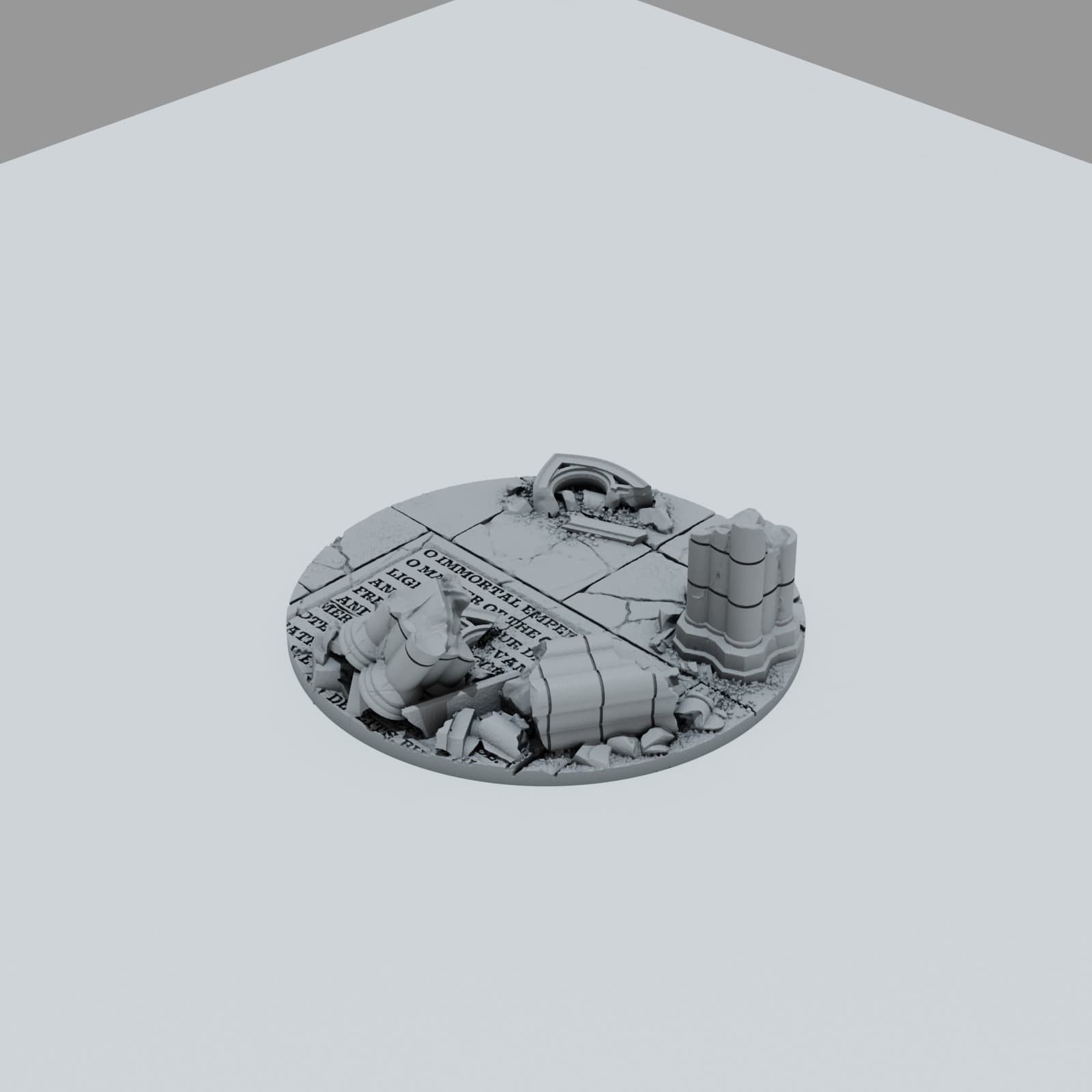 Ruined Empire City Toppers - Unpainted Resin thumbnail