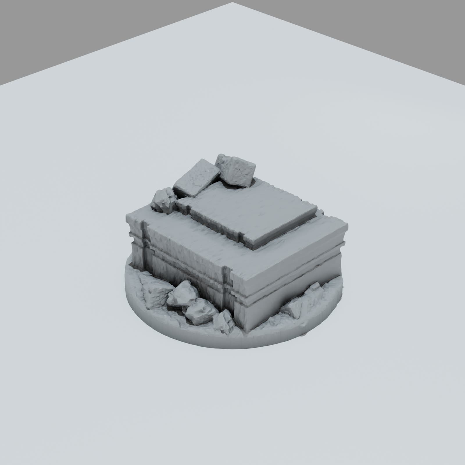 Ruined Gothic Castle Hero Bases - Unpainted Resin thumbnail