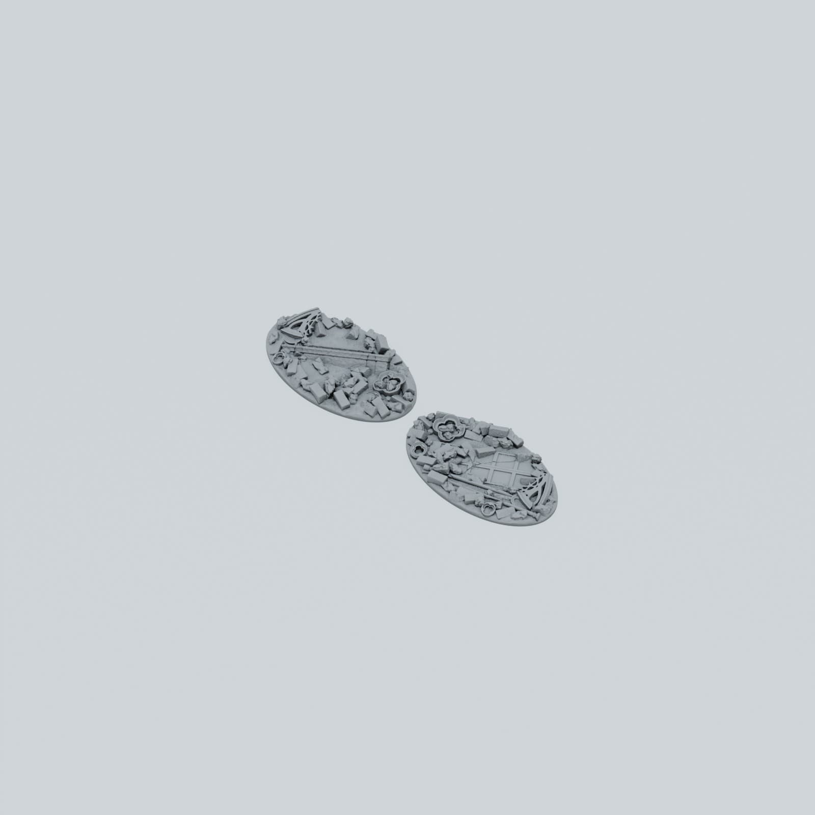 Ruined Gothic Castle Toppers - Unpainted Resin thumbnail