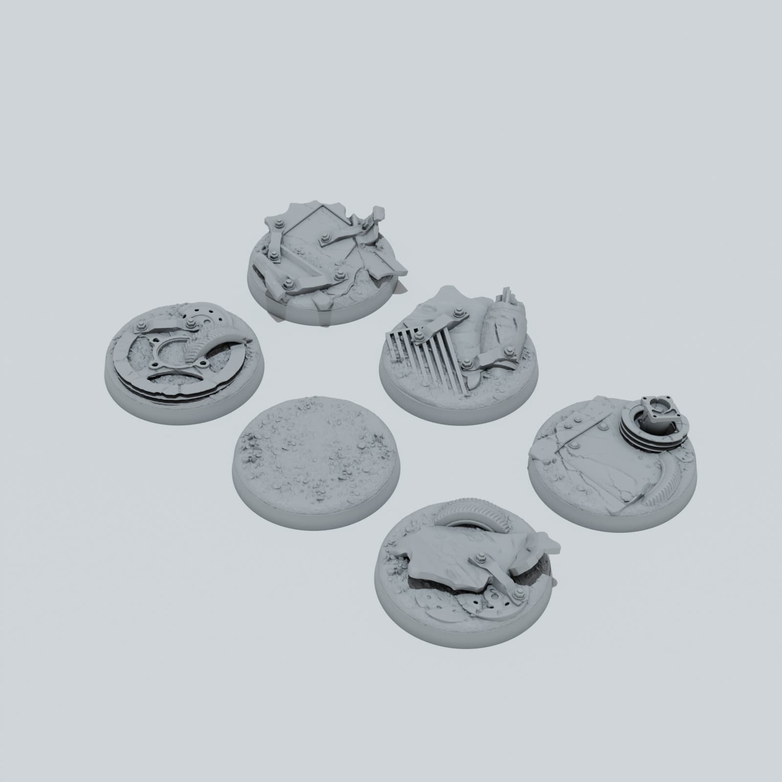 Scrap Metal Texture Bases - Unpainted Resin thumbnail
