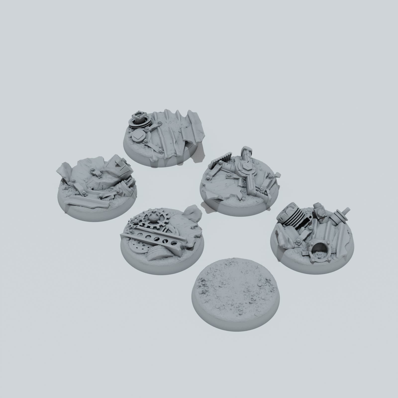 Scrap Metal Texture Bases - Unpainted Resin thumbnail
