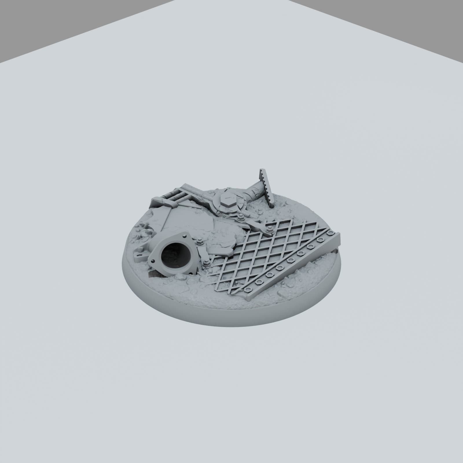 Scrap Metal Texture Bases - Unpainted Resin thumbnail