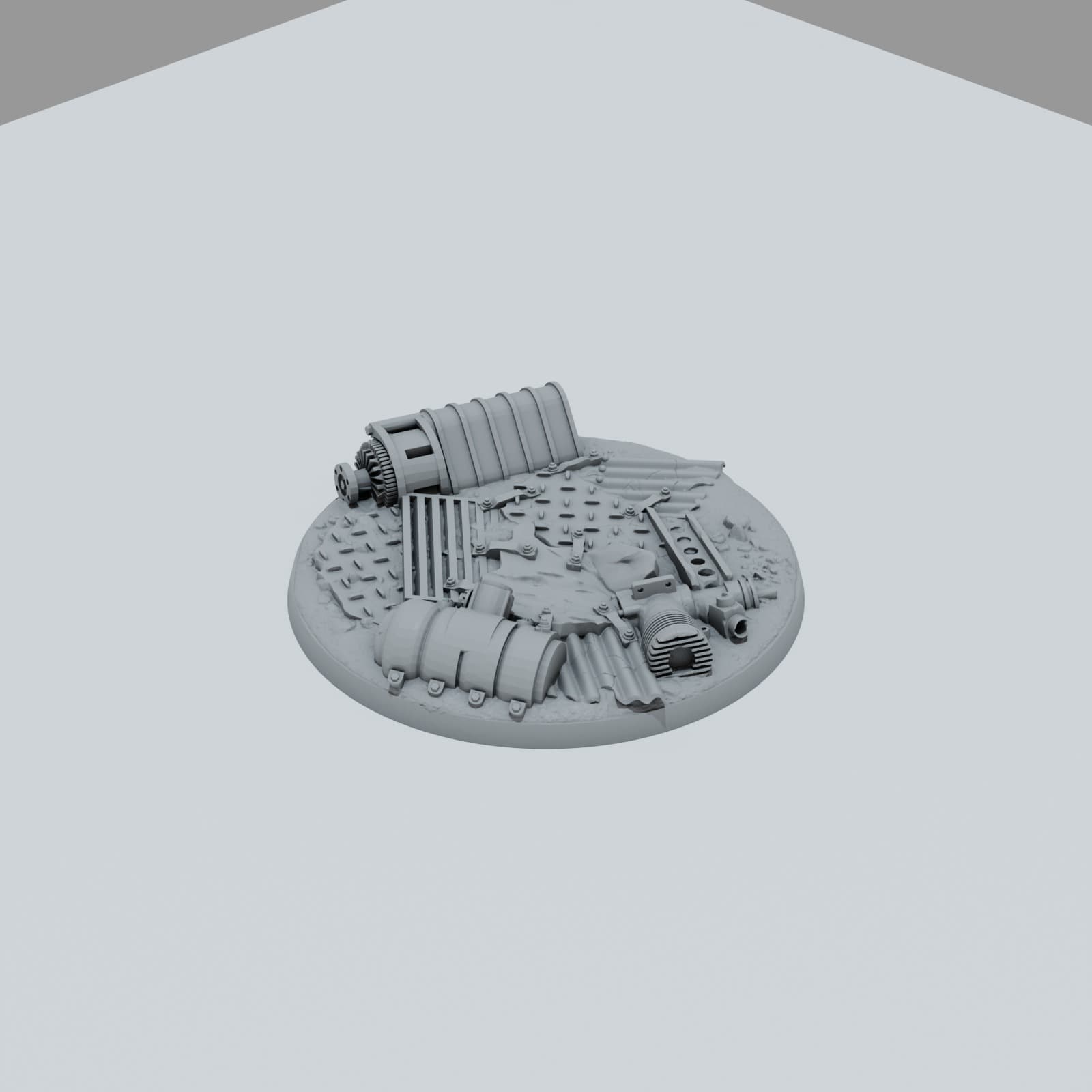 Scrap Metal Texture Bases - Unpainted Resin thumbnail