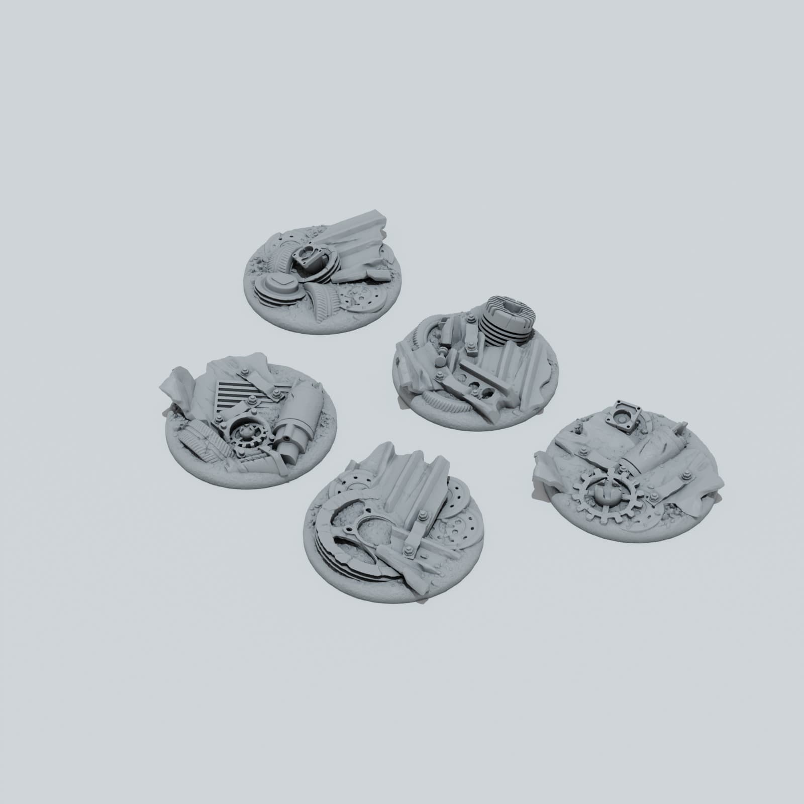 Scrap Metal Toppers - Unpainted Resin thumbnail