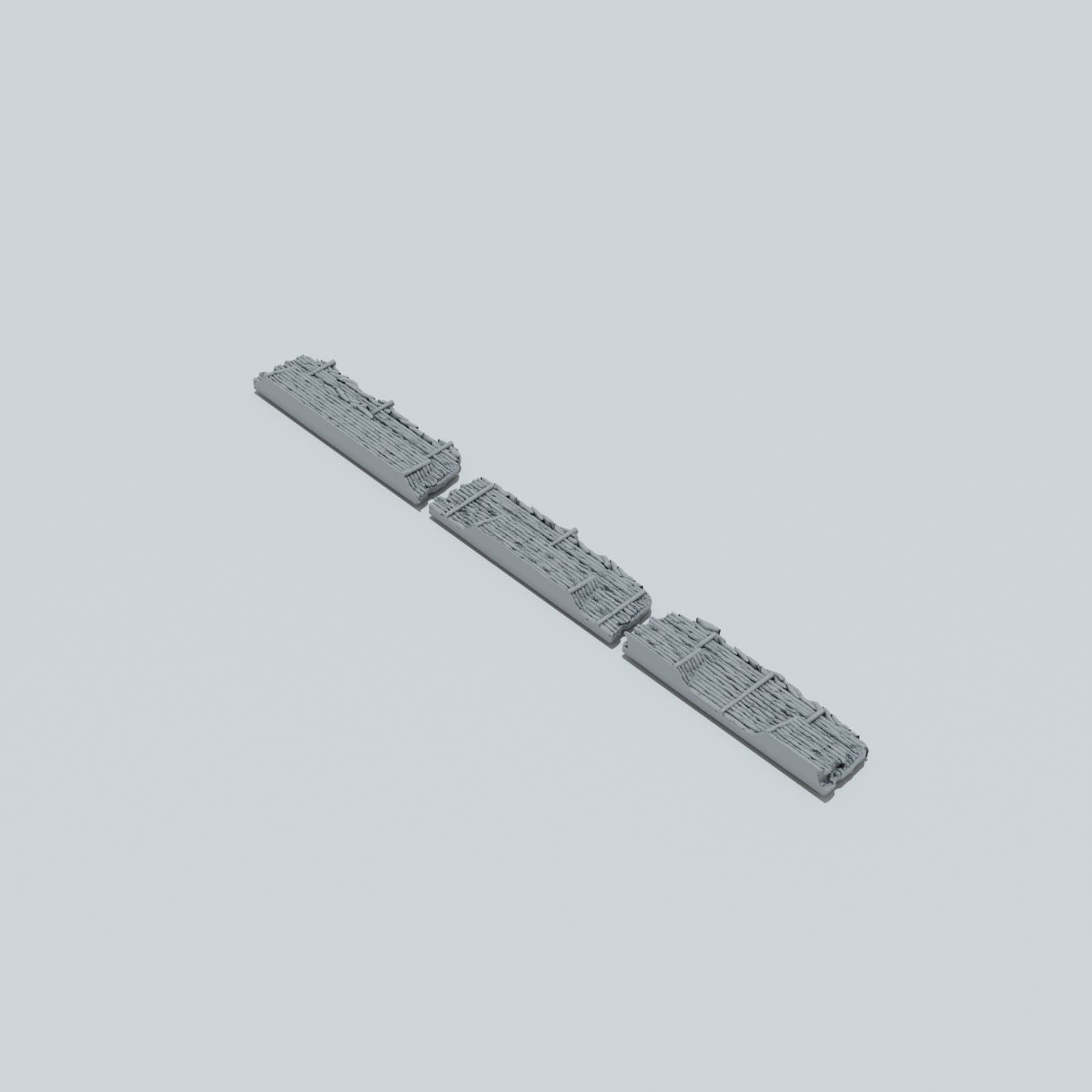 Trench Warfare Barricades - Unpainted Resin thumbnail