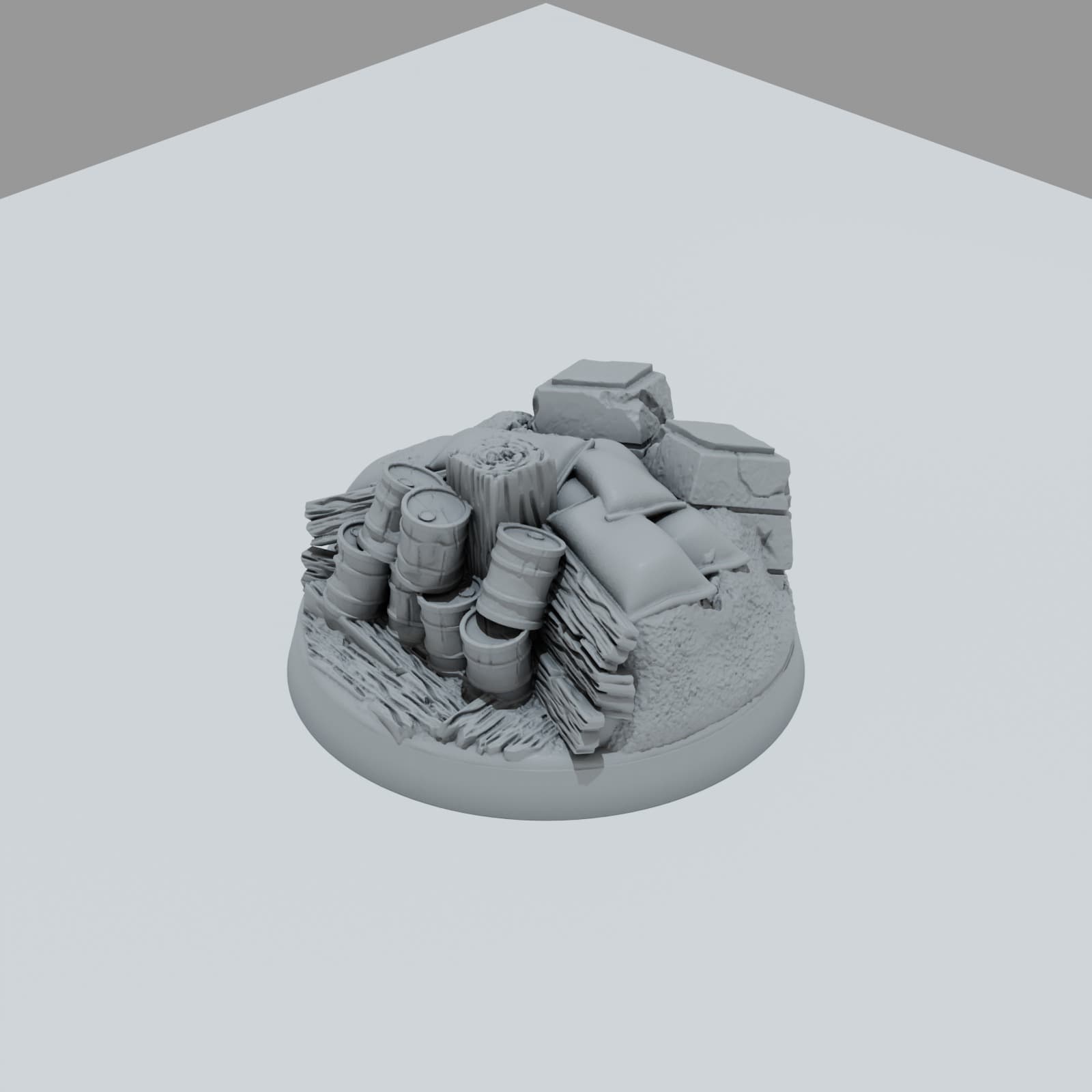 Trench Warfare Hero Bases - Unpainted Resin thumbnail