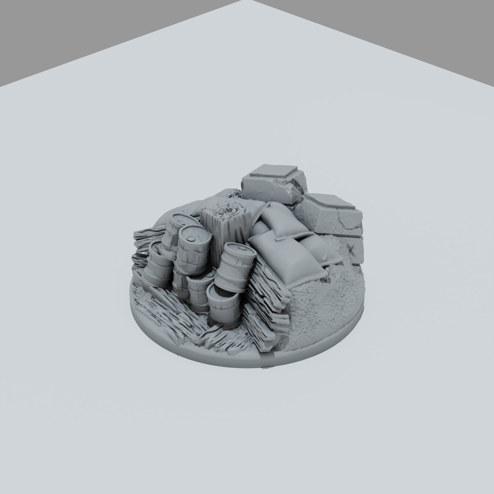 Trench Warfare Hero Bases - Unpainted Resin thumbnail