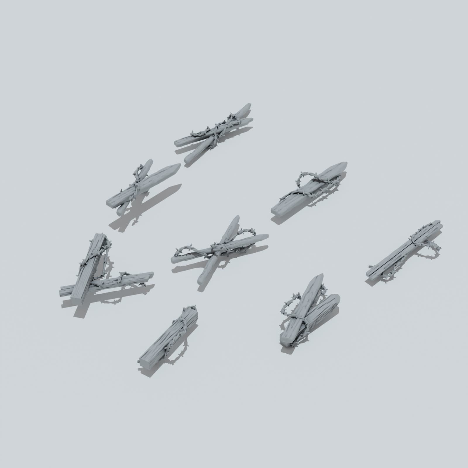 Trench Warfare Military Barriers - Unpainted Resin thumbnail