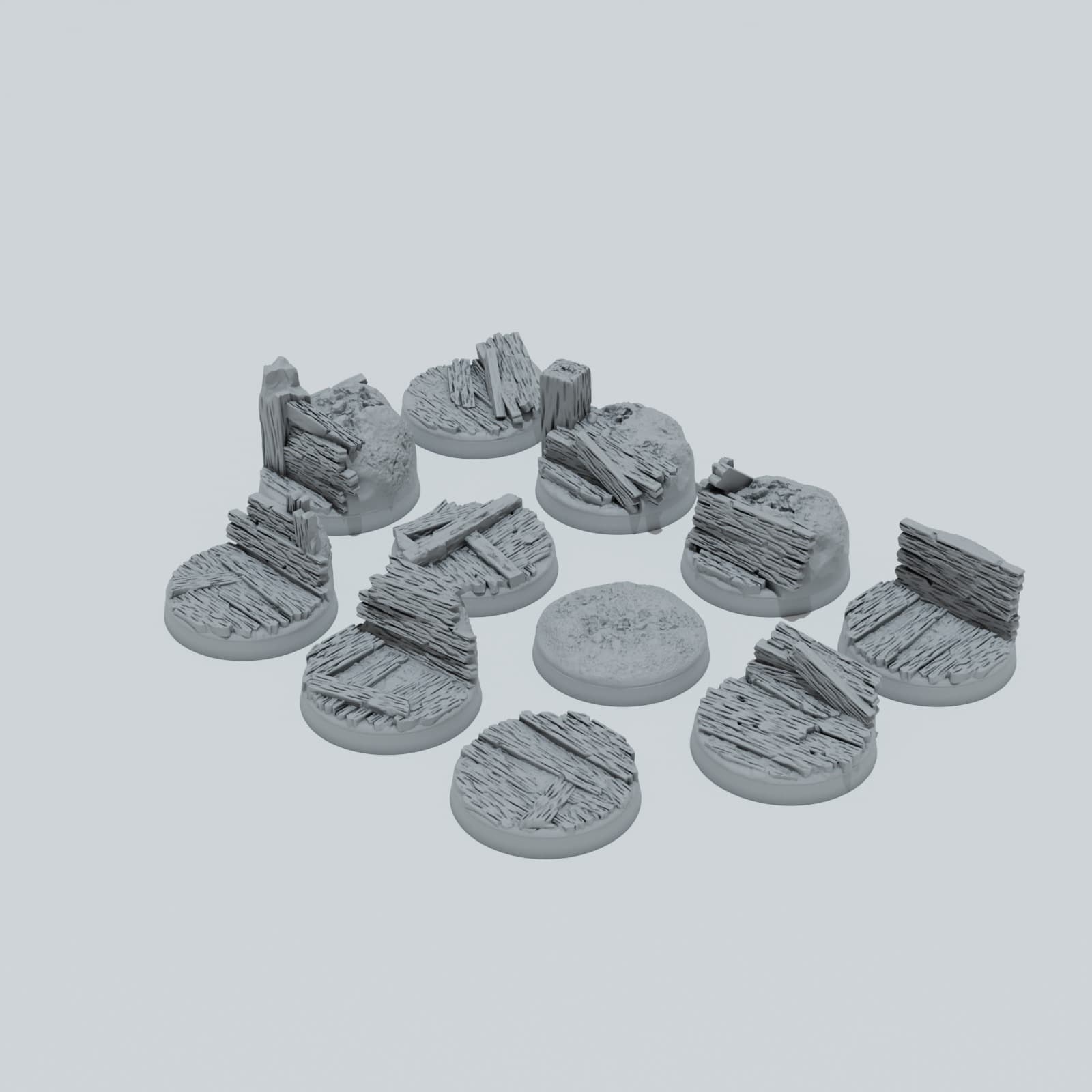 Trench Warfare Texture Bases - Unpainted Resin thumbnail