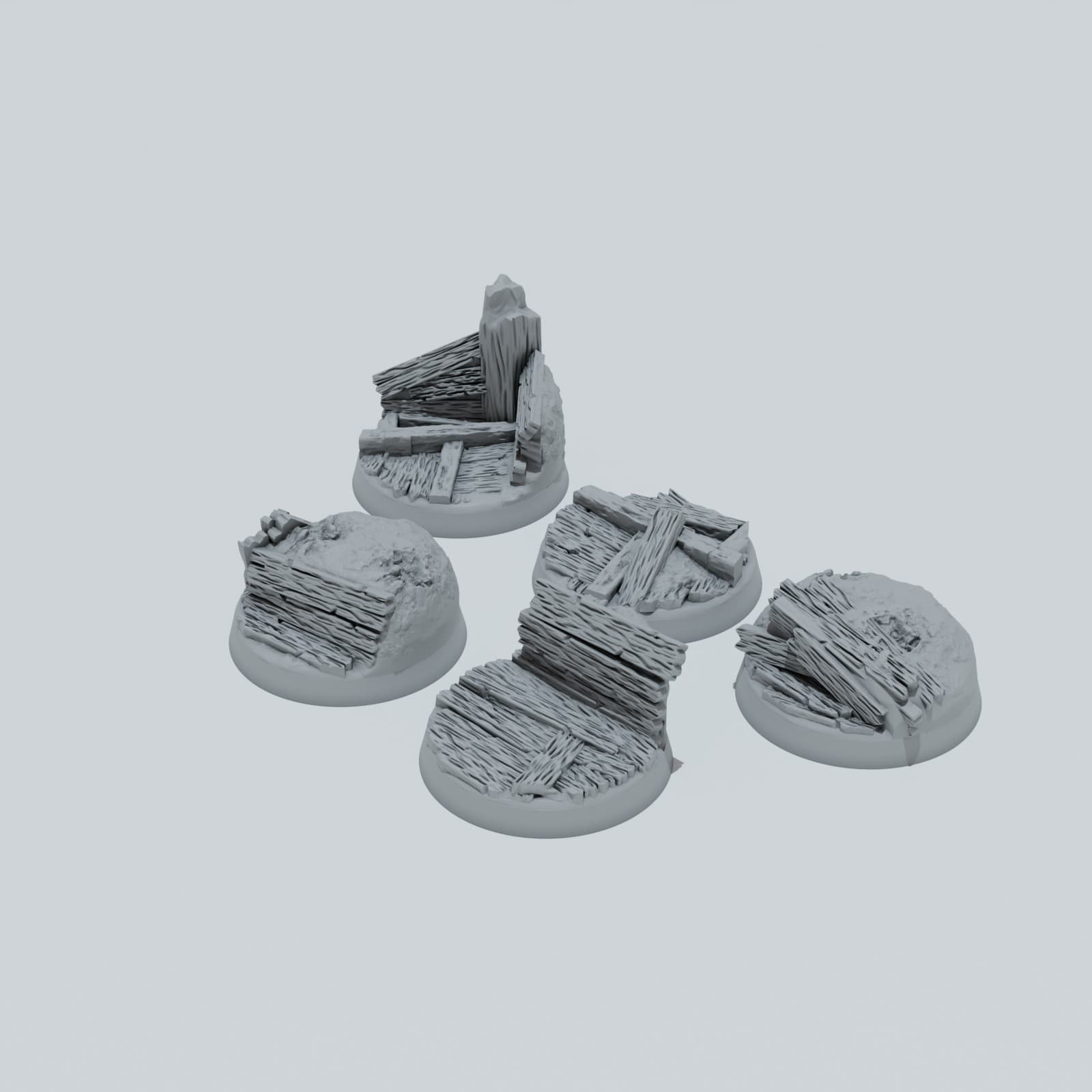 Trench Warfare Texture Bases - Unpainted Resin thumbnail
