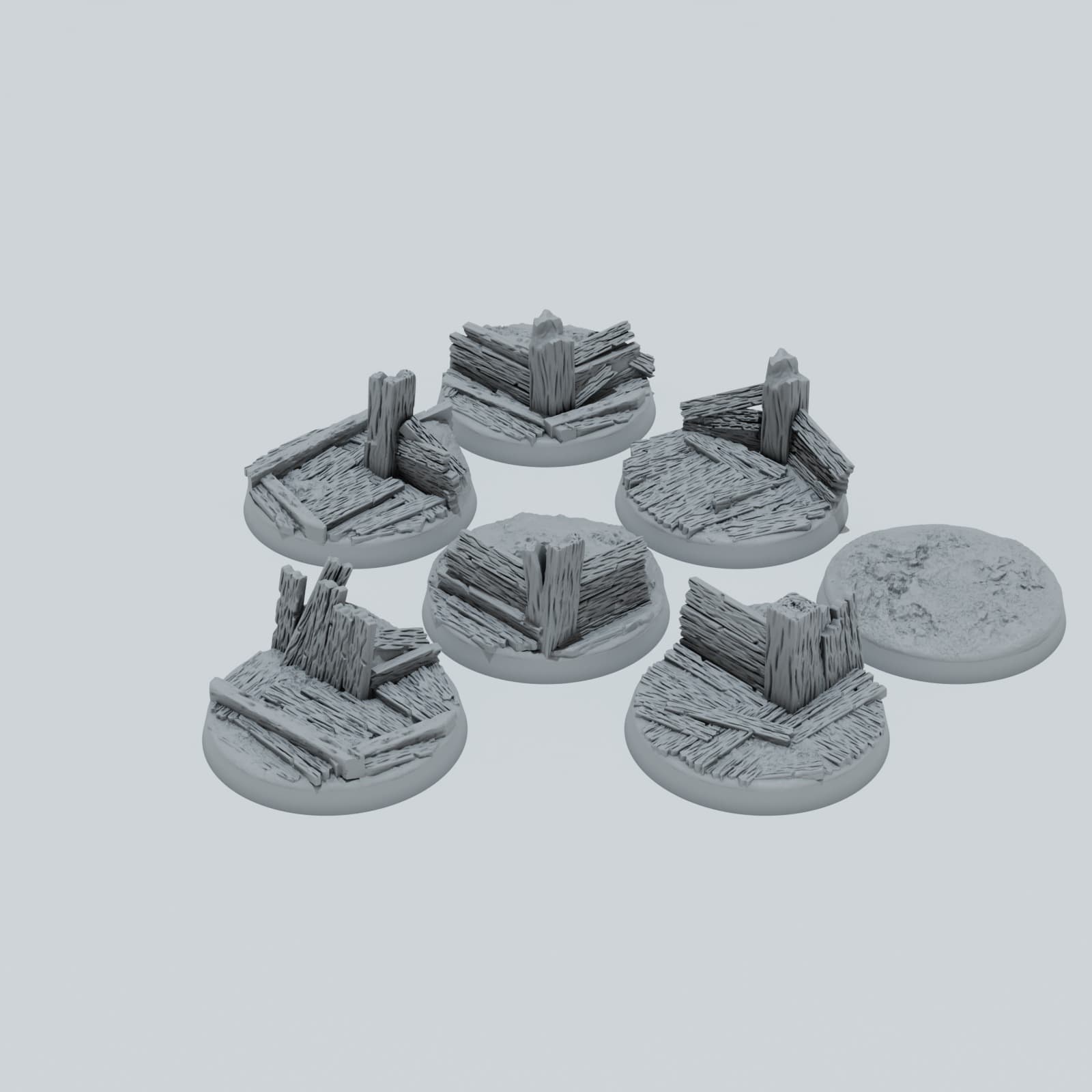 Trench Warfare Texture Bases - Unpainted Resin thumbnail