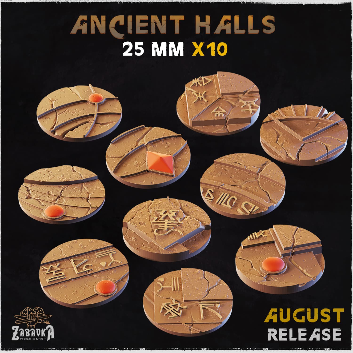 Ancient Halls Bases & Toppers - Unpainted Resin thumbnail