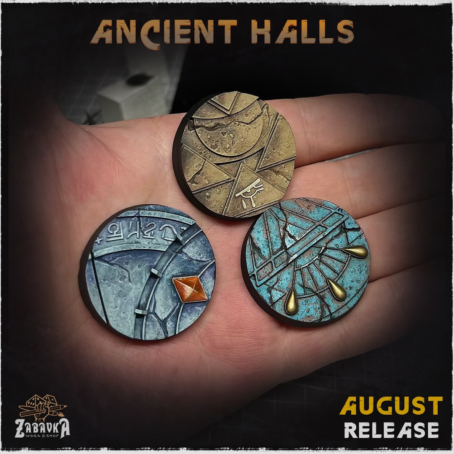 Ancient Halls Bases & Toppers - Unpainted Resin thumbnail