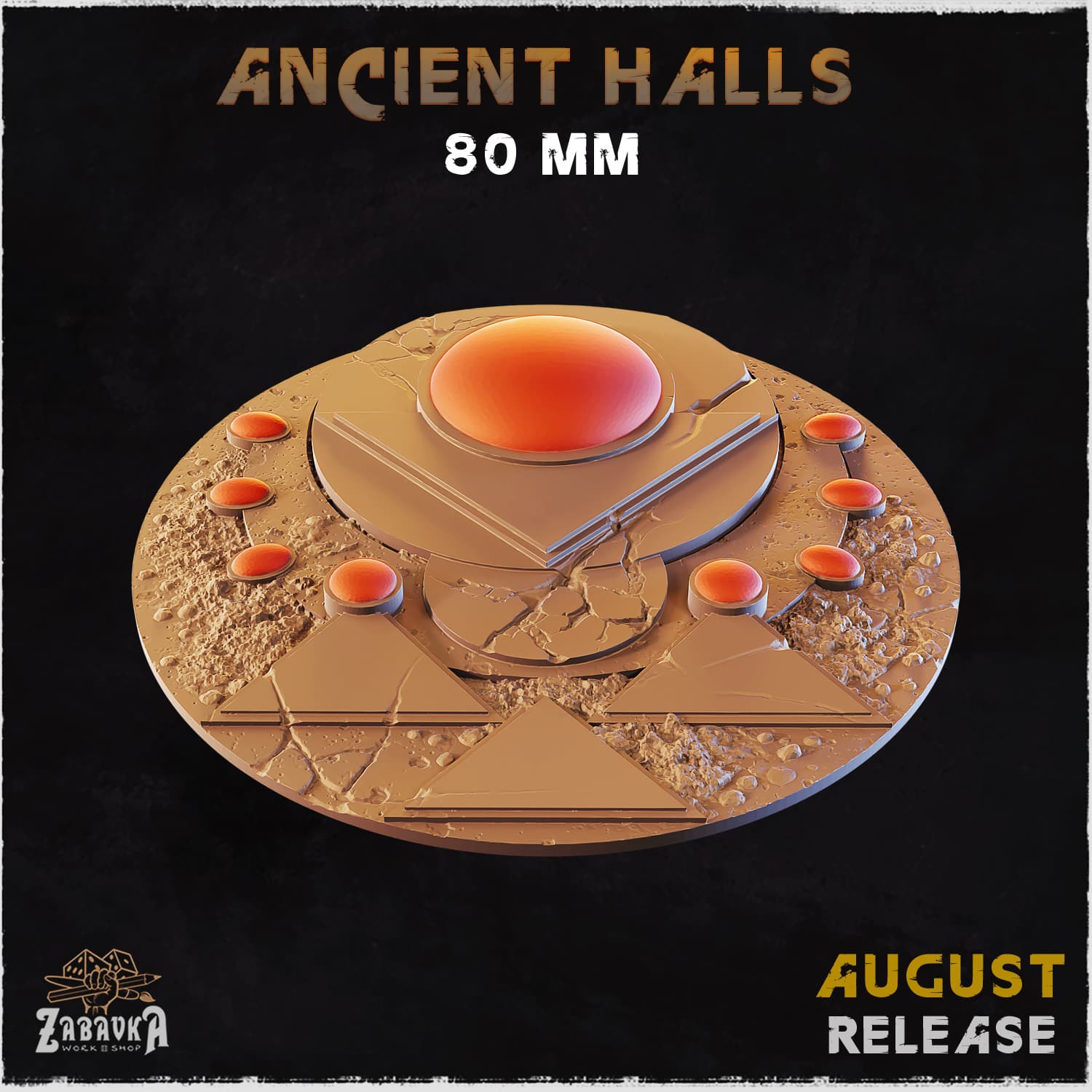 Ancient Halls Bases & Toppers - Unpainted Resin thumbnail