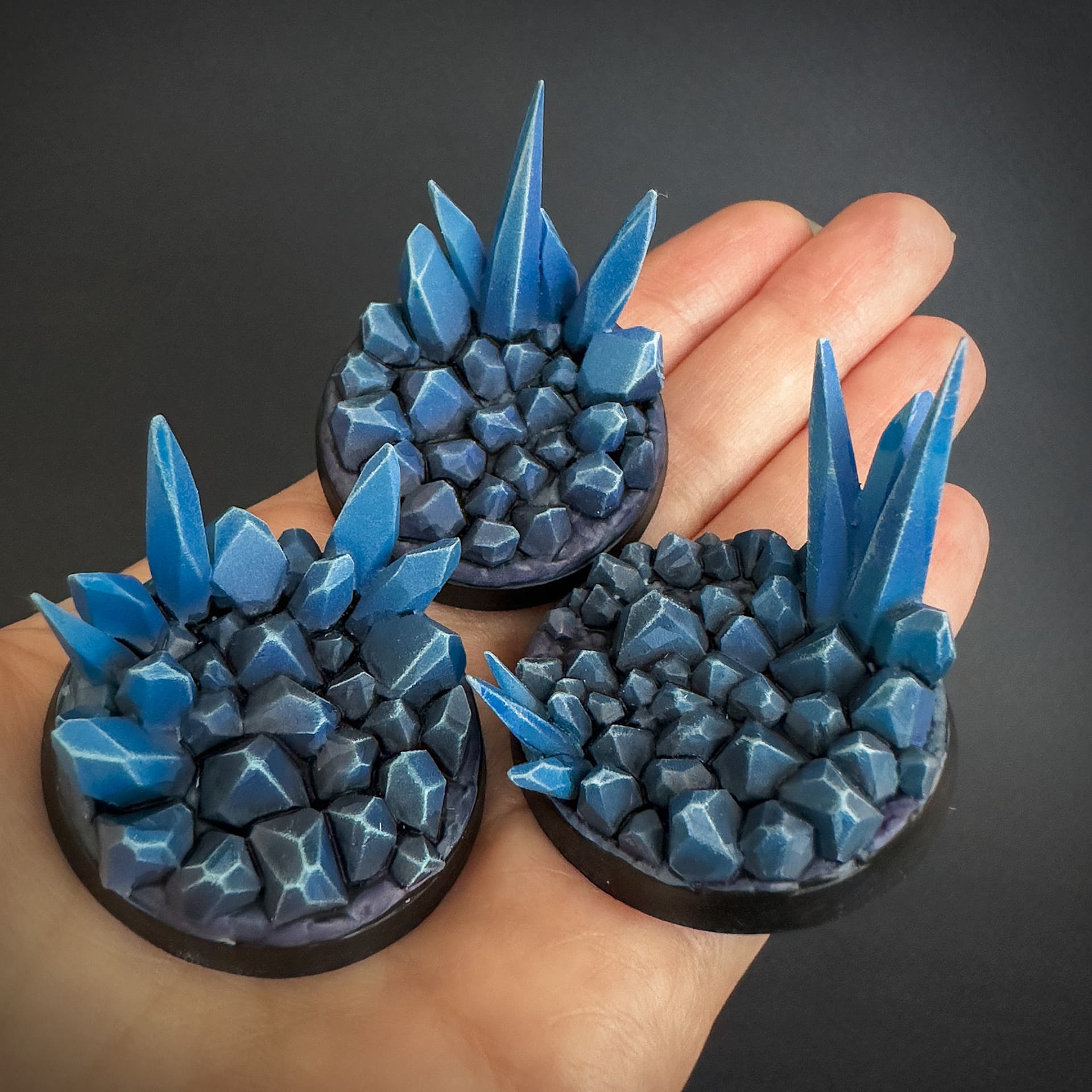 Crystal Planet Bases & Toppers - Unpainted Resin thumbnail