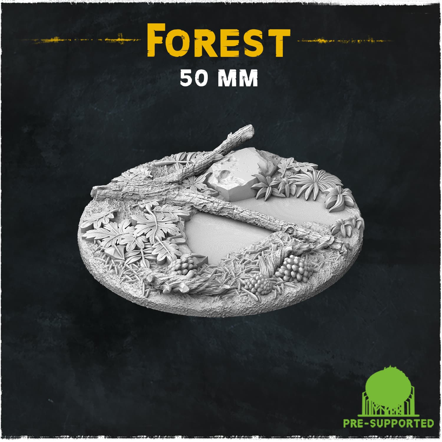 Deep Forest Bases & Toppers - Unpainted Resin thumbnail