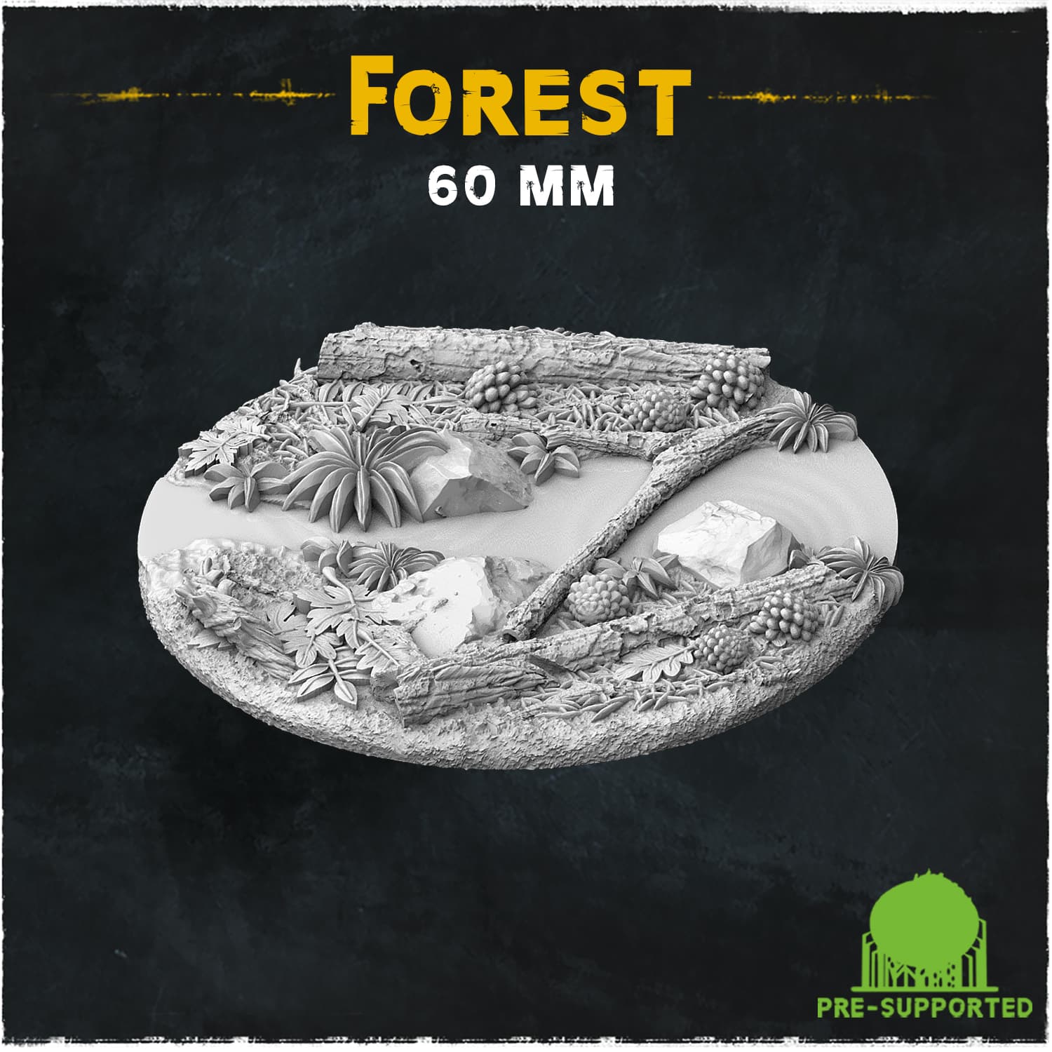 Deep Forest Bases & Toppers - Unpainted Resin thumbnail