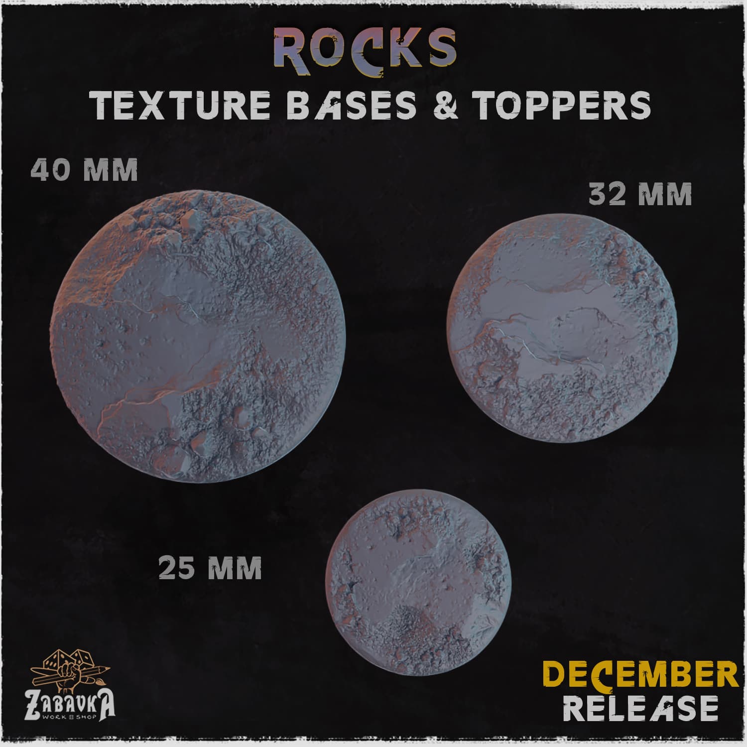 Rocks Bases & Toppers - Unpainted Resin thumbnail