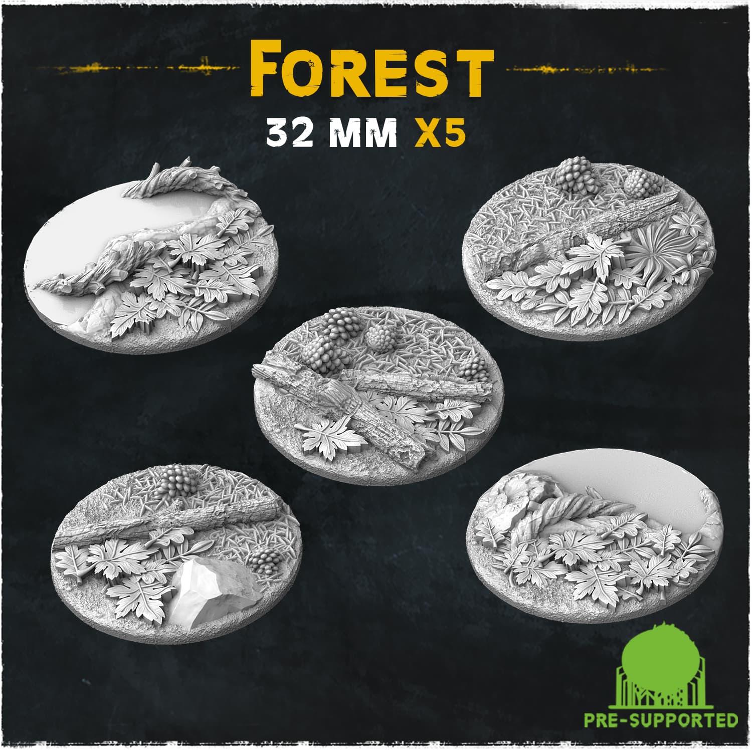 Forest Bases & Toppers - Unpainted Resin thumbnail