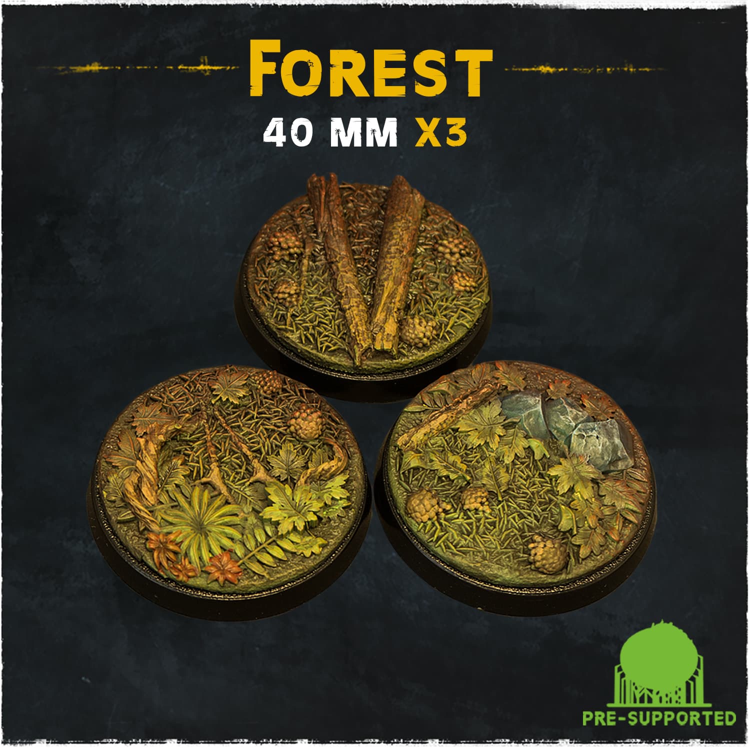 Forest Bases & Toppers - Unpainted Resin thumbnail