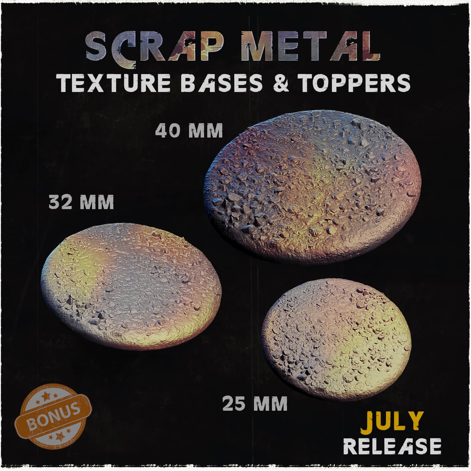 Scrap Metal Bases & Toppers - Unpainted Resin thumbnail
