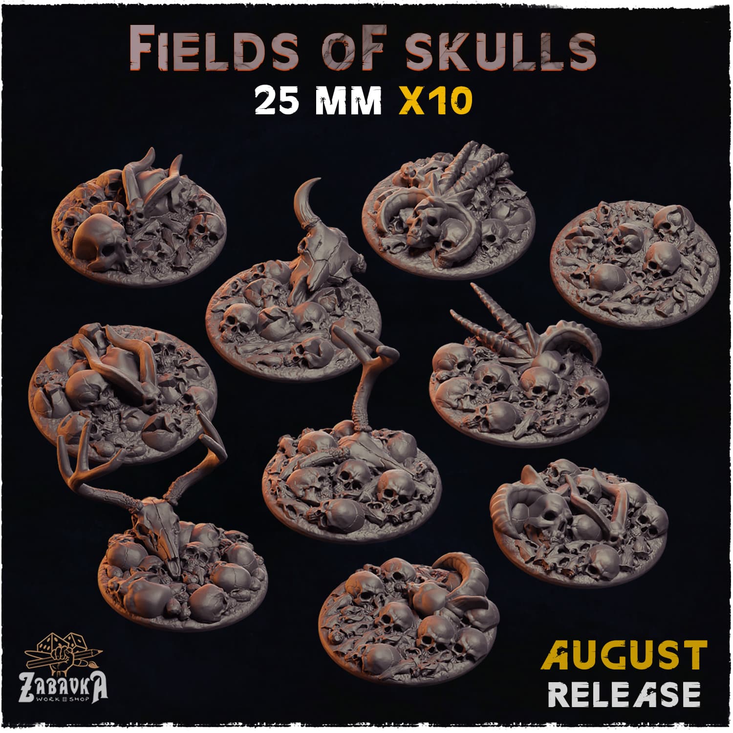 Fields of Skulls Texture Bases - Unpainted Resin thumbnail