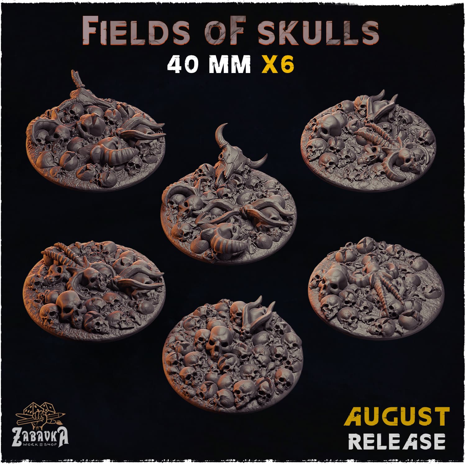 Fields of Skulls Texture Bases - Unpainted Resin thumbnail
