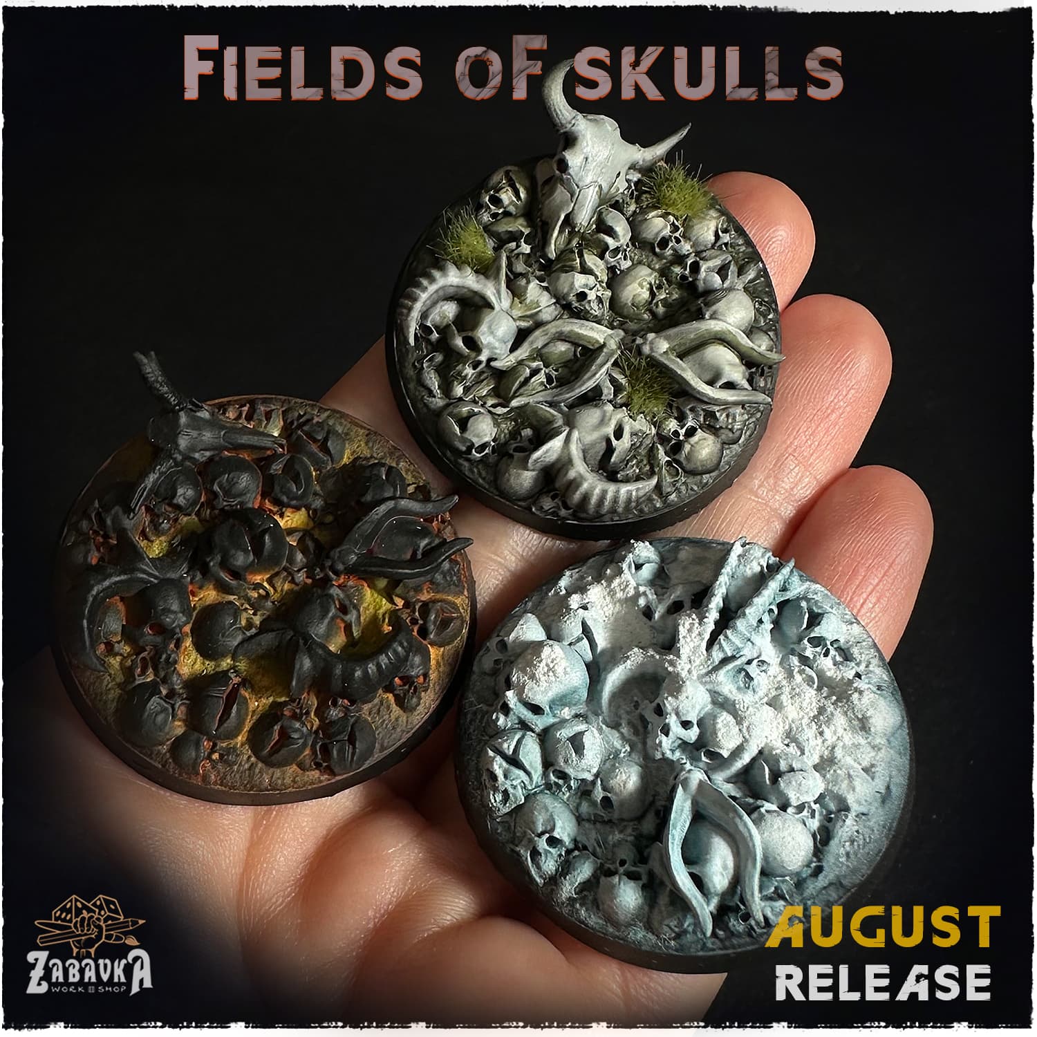 Fields of Skulls Texture Bases - Unpainted Resin thumbnail