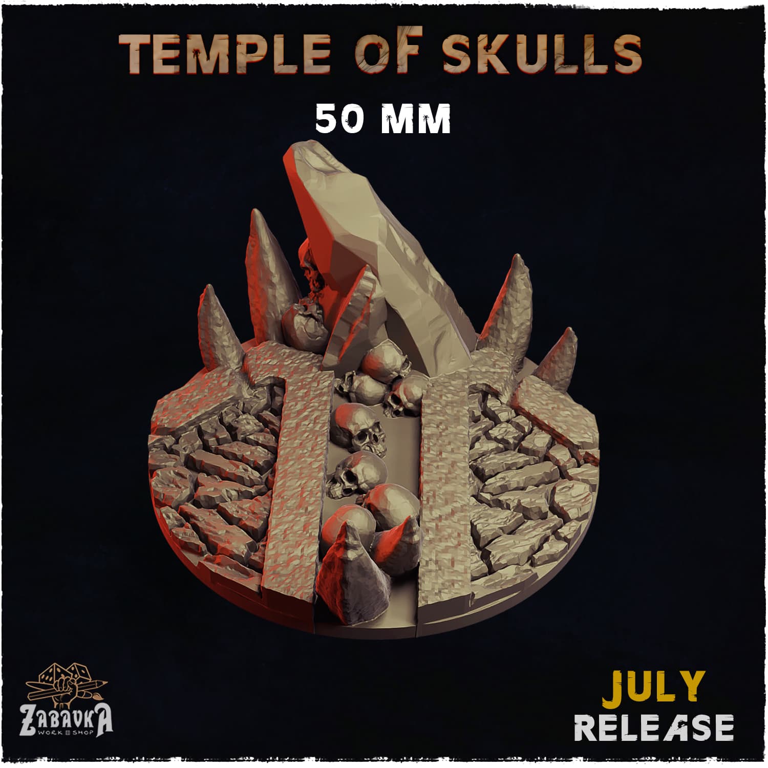 Temple of Skulls Bases & Toppers - Unpainted Resin thumbnail