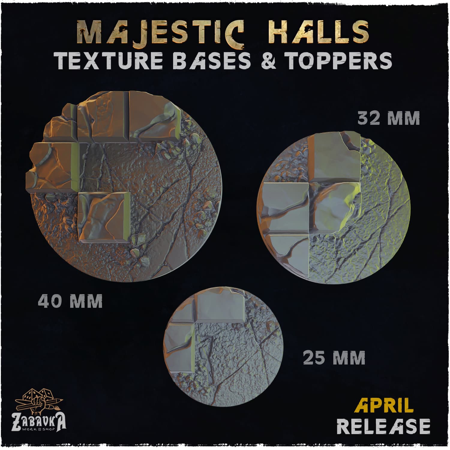 Majestic Halls Bases & Toppers - Unpainted Resin thumbnail