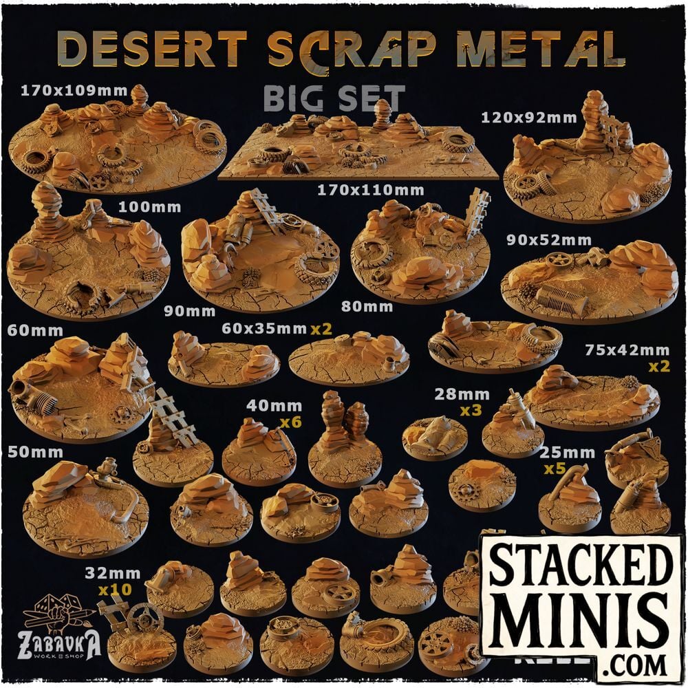 Desert Scrap Metal Barricades