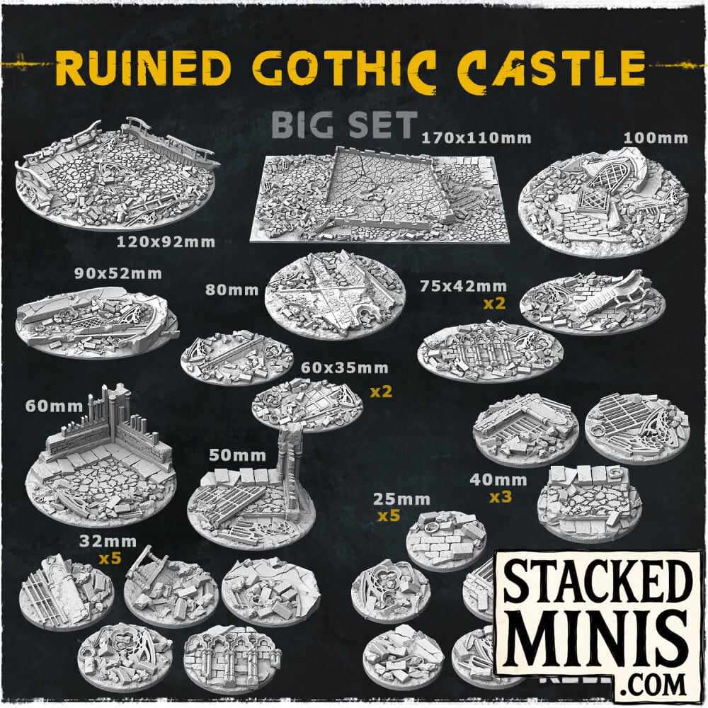Ruined Gothic Castle Bases