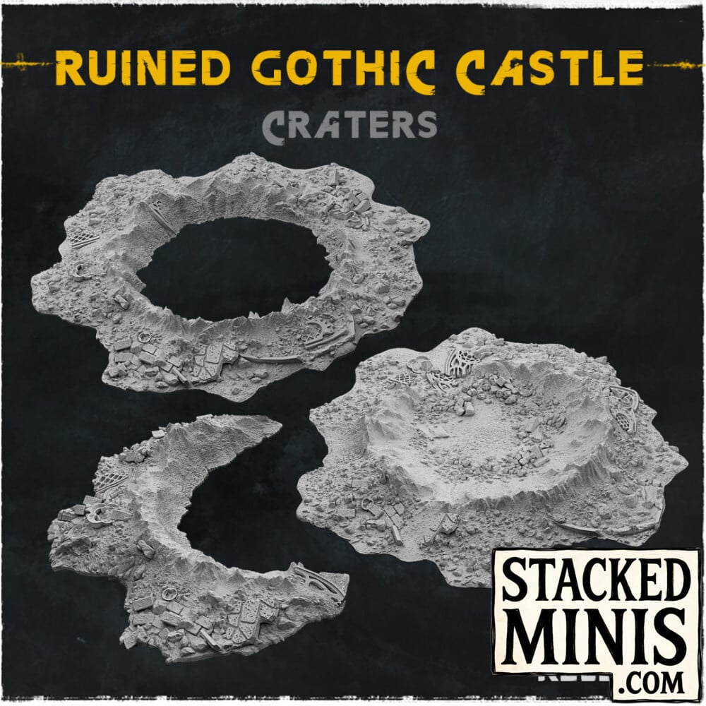 Ruined Gothic Castle Craters