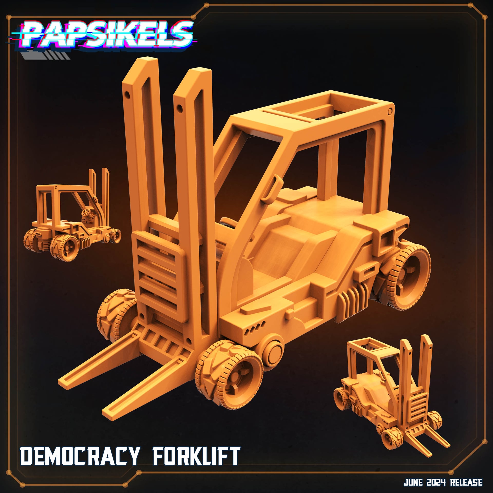 Democracy Forklift - Unpainted Resin