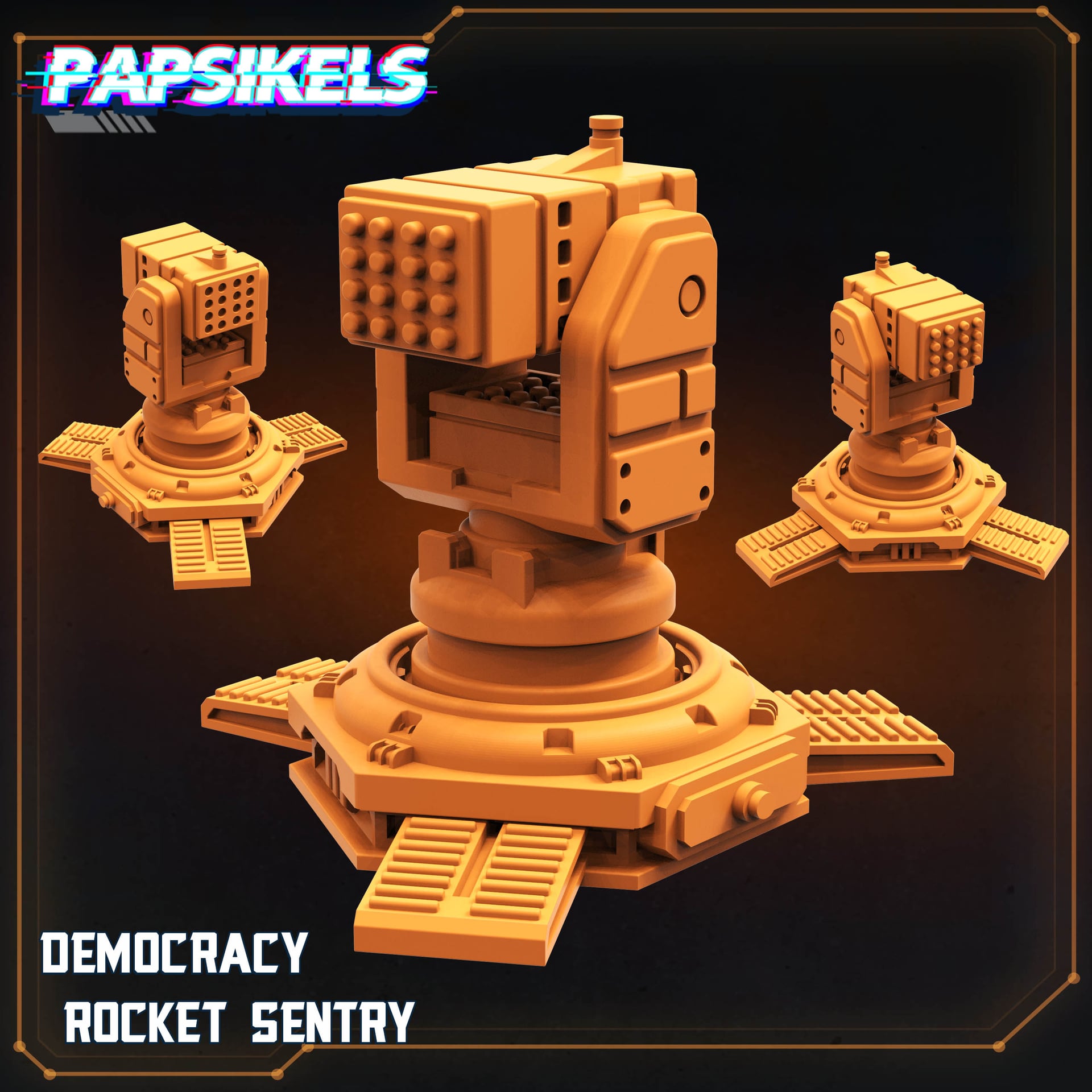 Democracy Rocket Sentry - Unpainted Resin