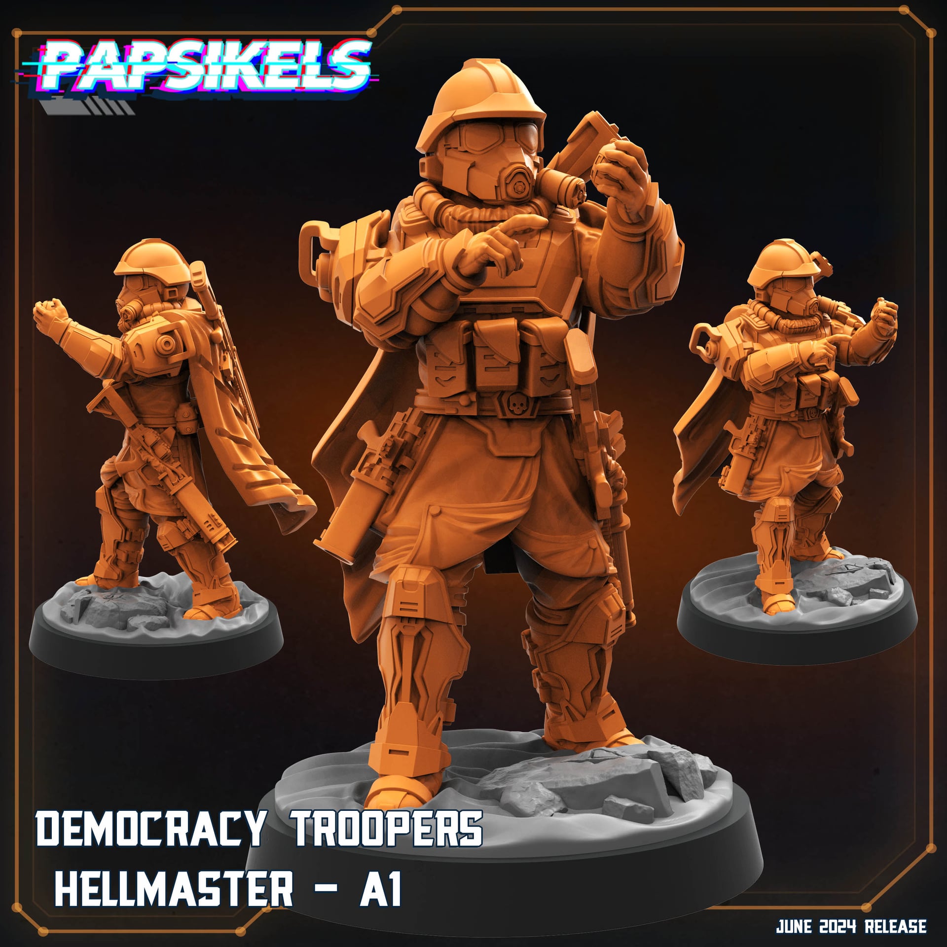 Democracy Trooper Hellmaster A1 - Unpainted Resin