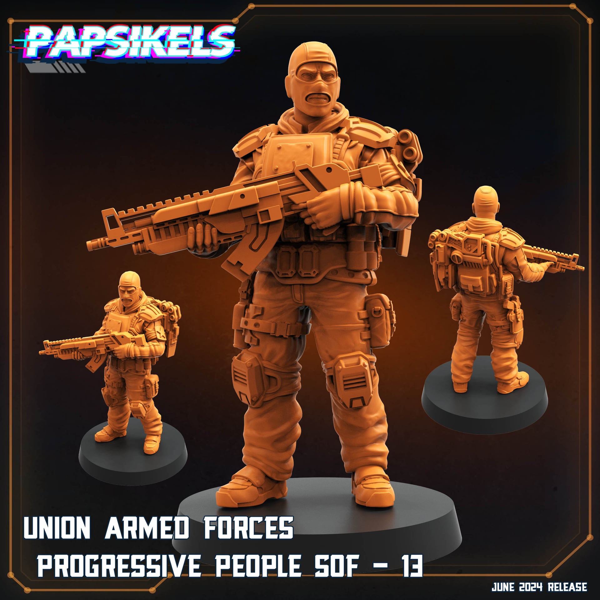 Union Armed Forces Progressive People SOF 13 - Unpainted Resin