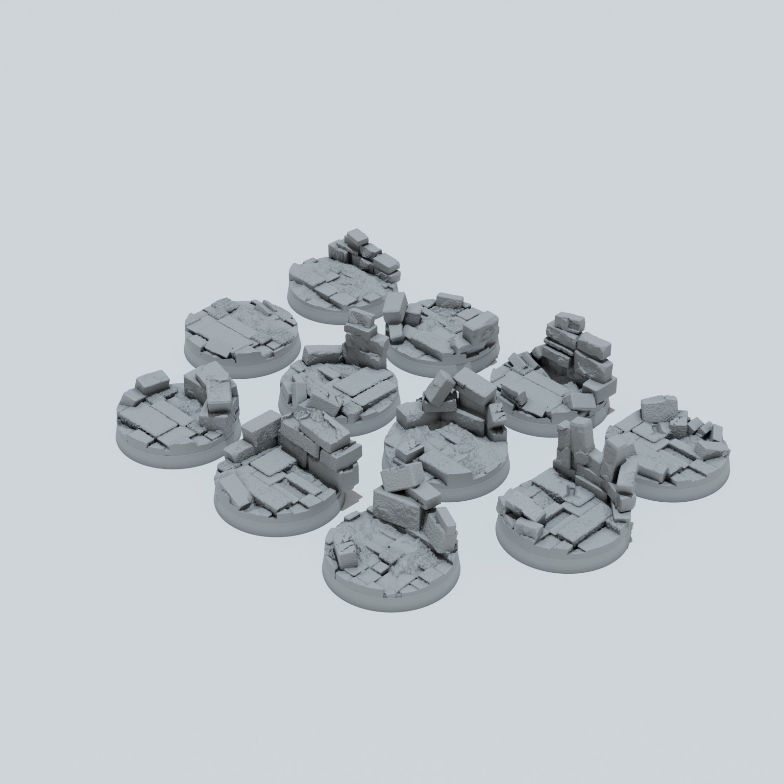 Castle Ruins Toppers - Unpainted Resin - image 5