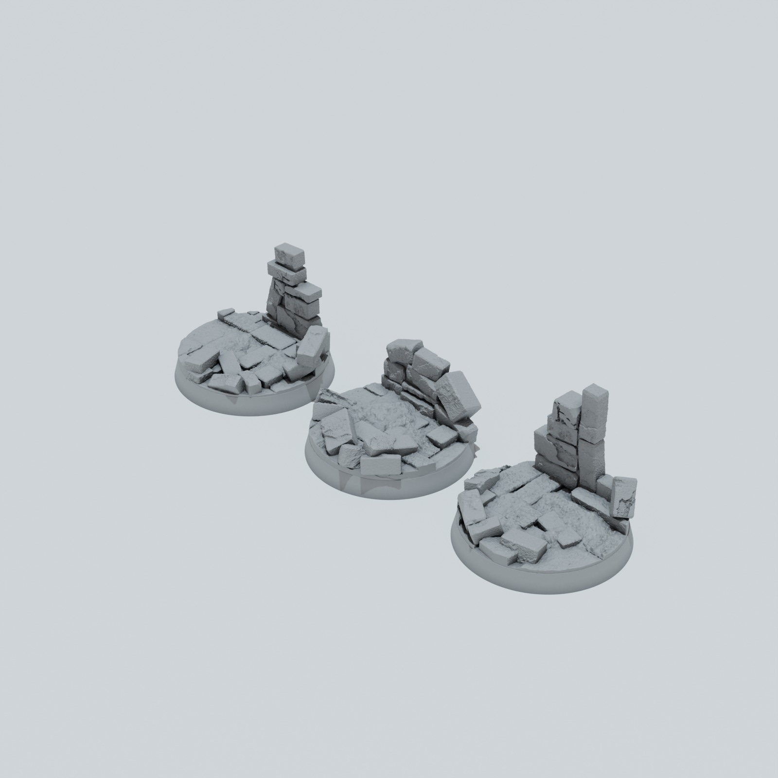 Castle Ruins Toppers - Unpainted Resin - image 6